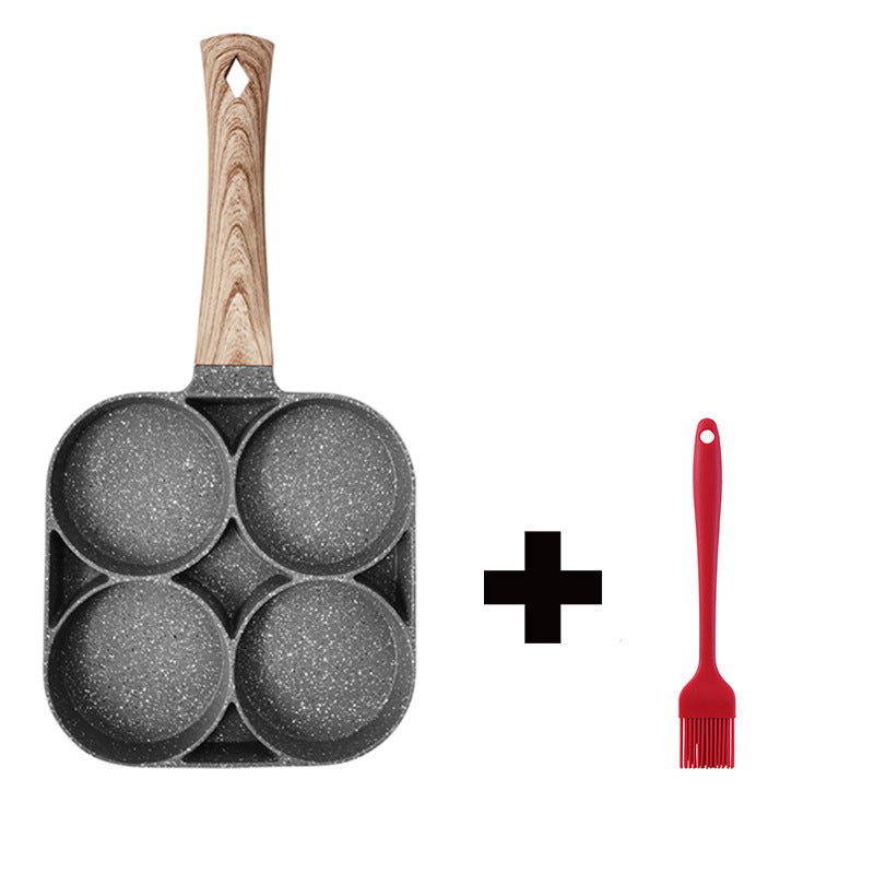 Quatre Trou Omelette Pan, Non-bâton Pan