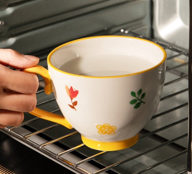 Large-capacity Oatmeal Cup Ceramic Mug Coffee Cup