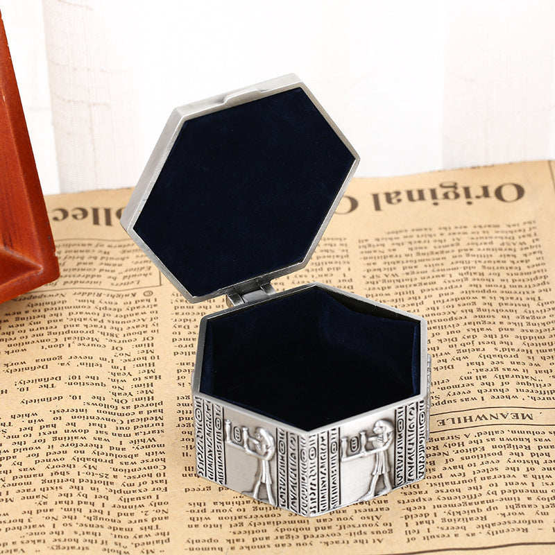 Vintage Jewelry Box Household High-end Earrings Jewelry Box