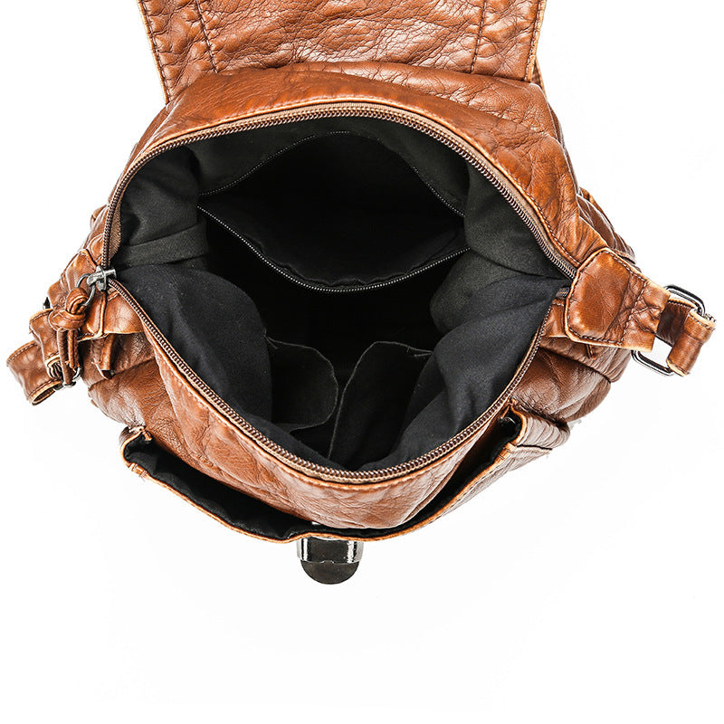 Ladies PU Leather Diagonal Small Square Bag