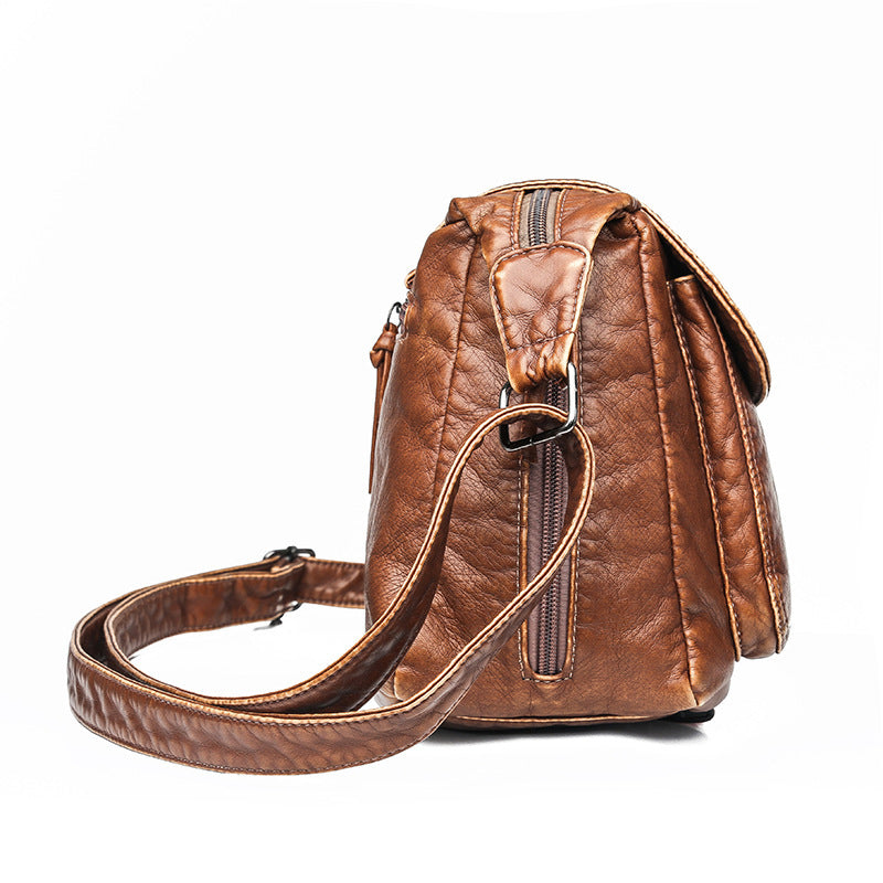 Ladies PU Leather Diagonal Small Square Bag