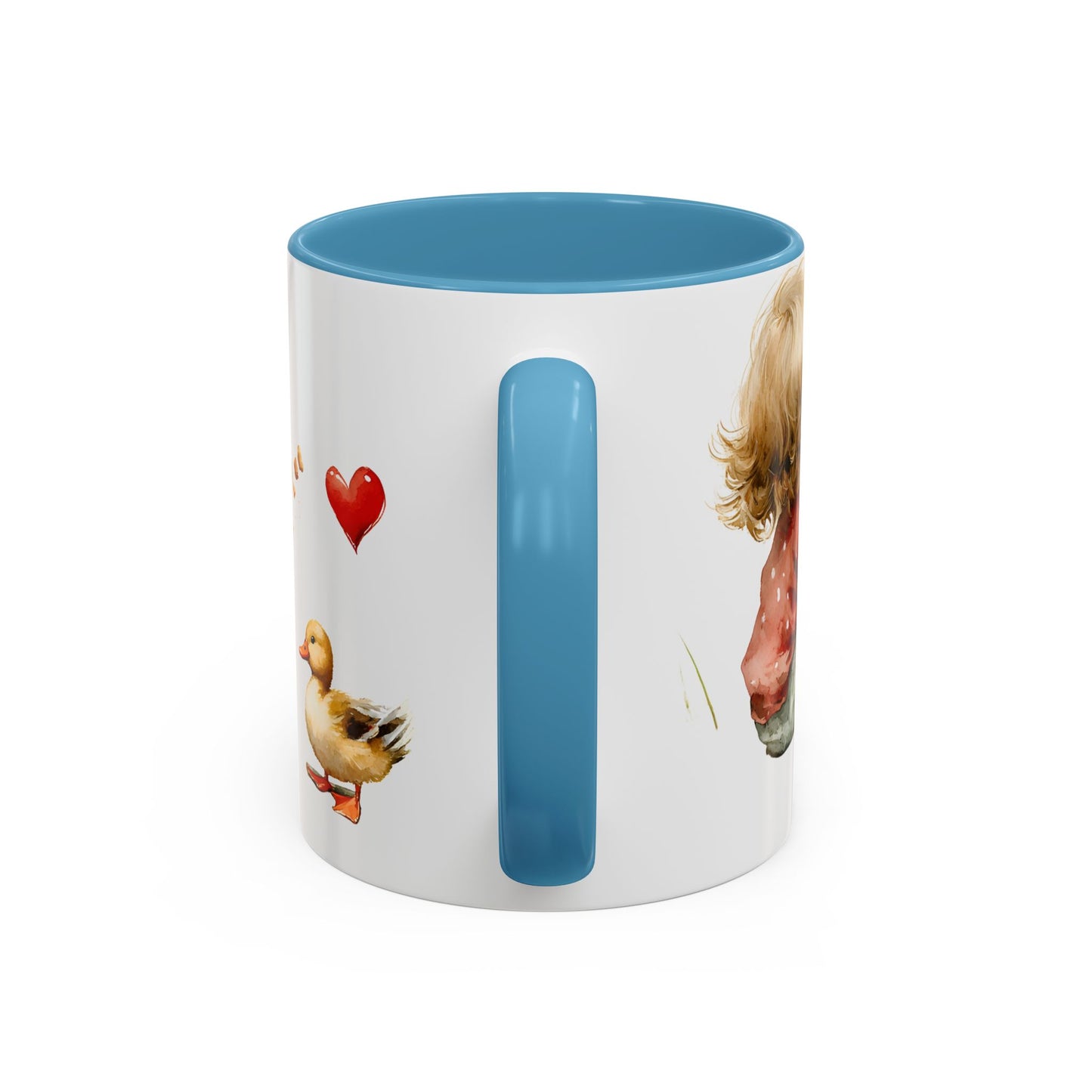 Adorable Duck-Themed Coffee Mug for Kids, Cute Child & Duck Design, Perfect Gift for Birthdays, Baby Showers, Animal Lovers, Kitchen Decor