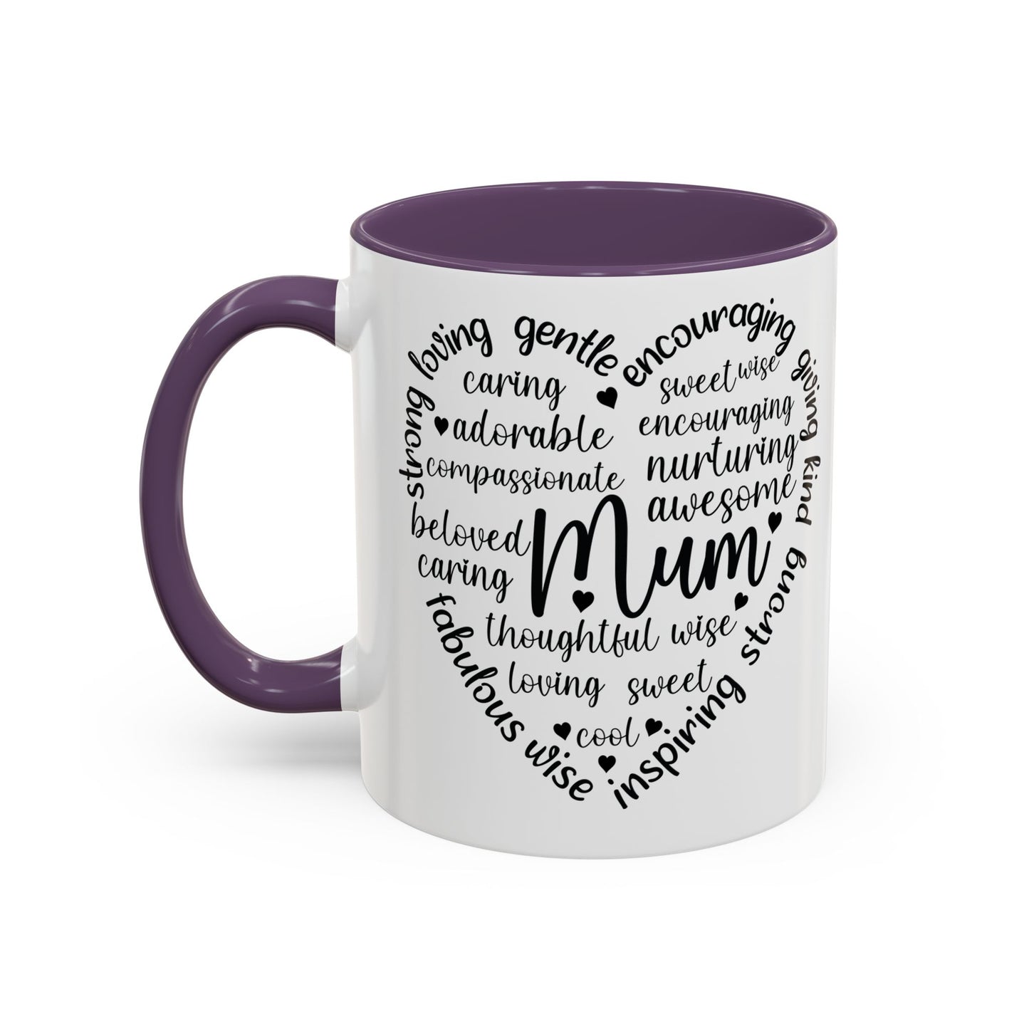 Inspirational Mum Coffee Mug - Perfect Gift for Mother’s Day, Birthdays, or Just Because, Unique Black Accent Mug