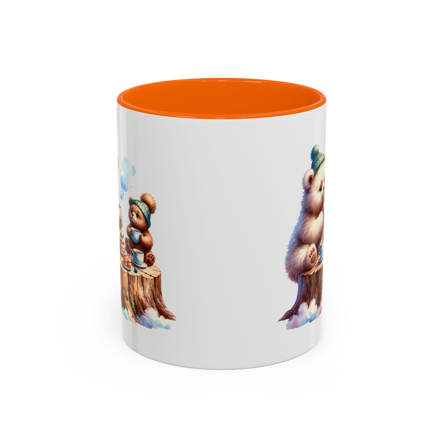 Whimsical Bear Tea Party Mug | Cute Animal Lover Coffee Cup, Gift for Kids, Nursery Decor, Birthday, Holiday Essentials