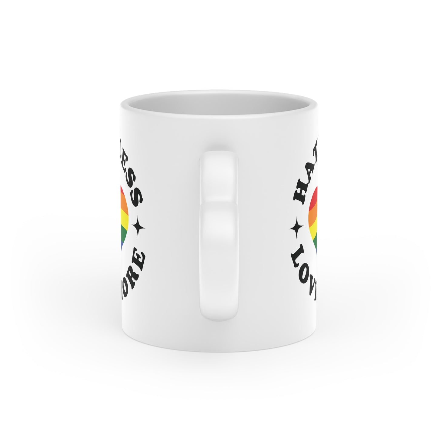 Heart-Shaped Mug - Love is Love - LGBTQ+ Pride Coffee Cup