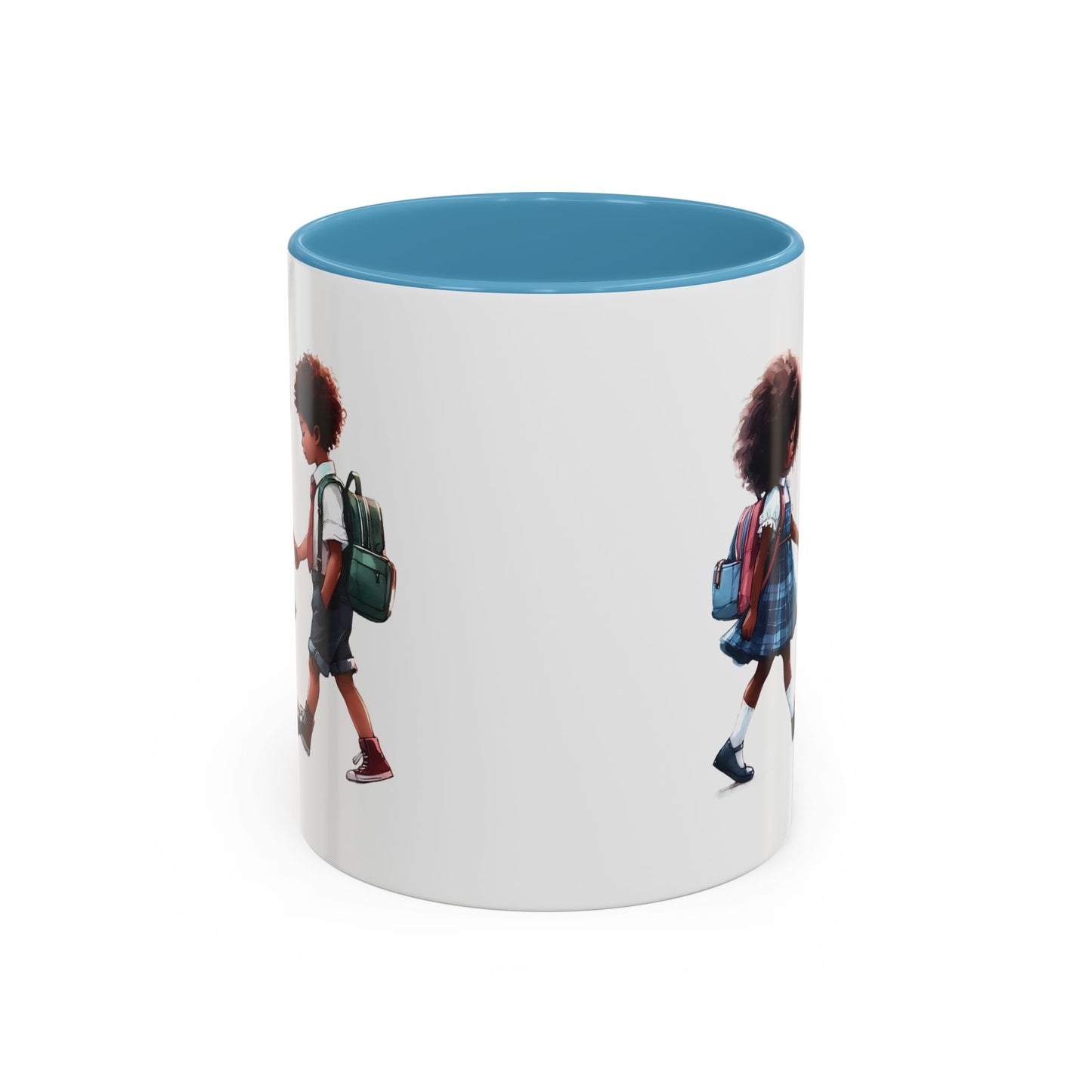 Heartwarming Kids Friendship Coffee Mug, Cute Kid Artwork Mug, Back to School Gift, Family Gift, Coffee Lover Gift
