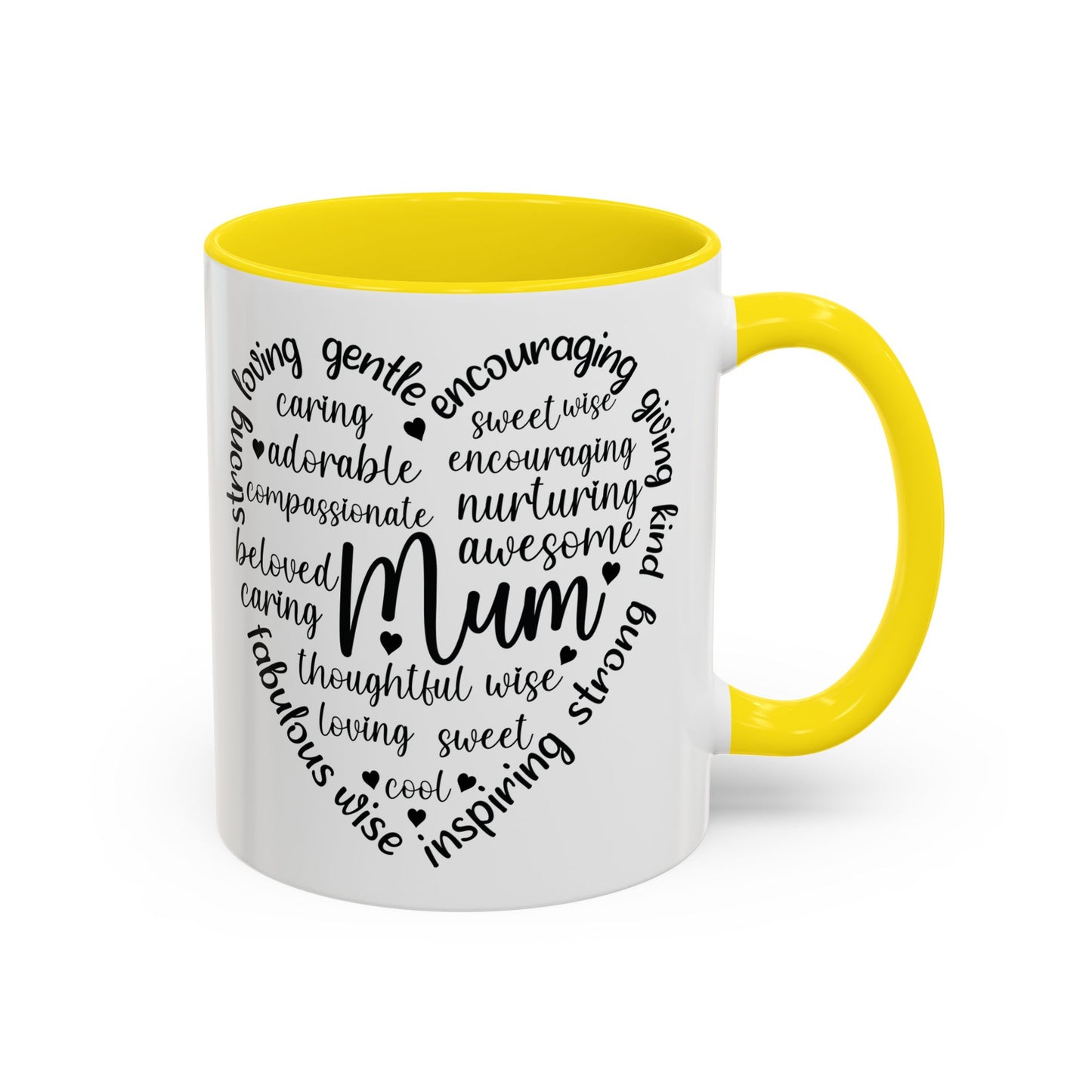 Inspirational Mum Coffee Mug - Perfect Gift for Mother’s Day, Birthdays, or Just Because, Unique Black Accent Mug