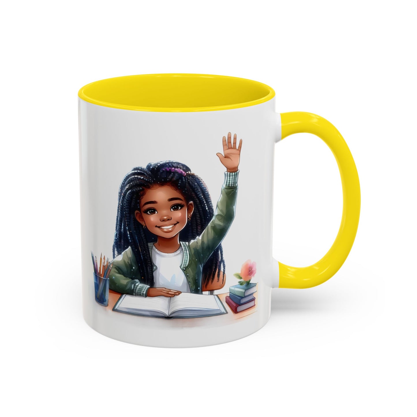 Charming Coffee Mug for Education Lovers, Black Accent Mug, Inspirational Teacher Gift, Cute School Mug, Study Buddy, Personalized [...]