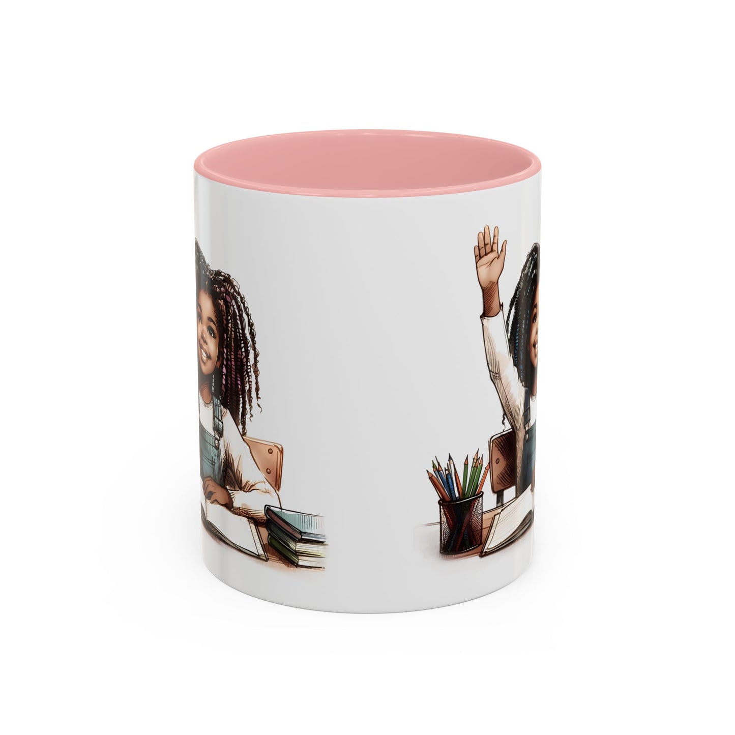 Cheerful Kids' Coffee Mug, Empowering Gift for Students, Classroom, Back to School, Fun Celebrate Learning Mug