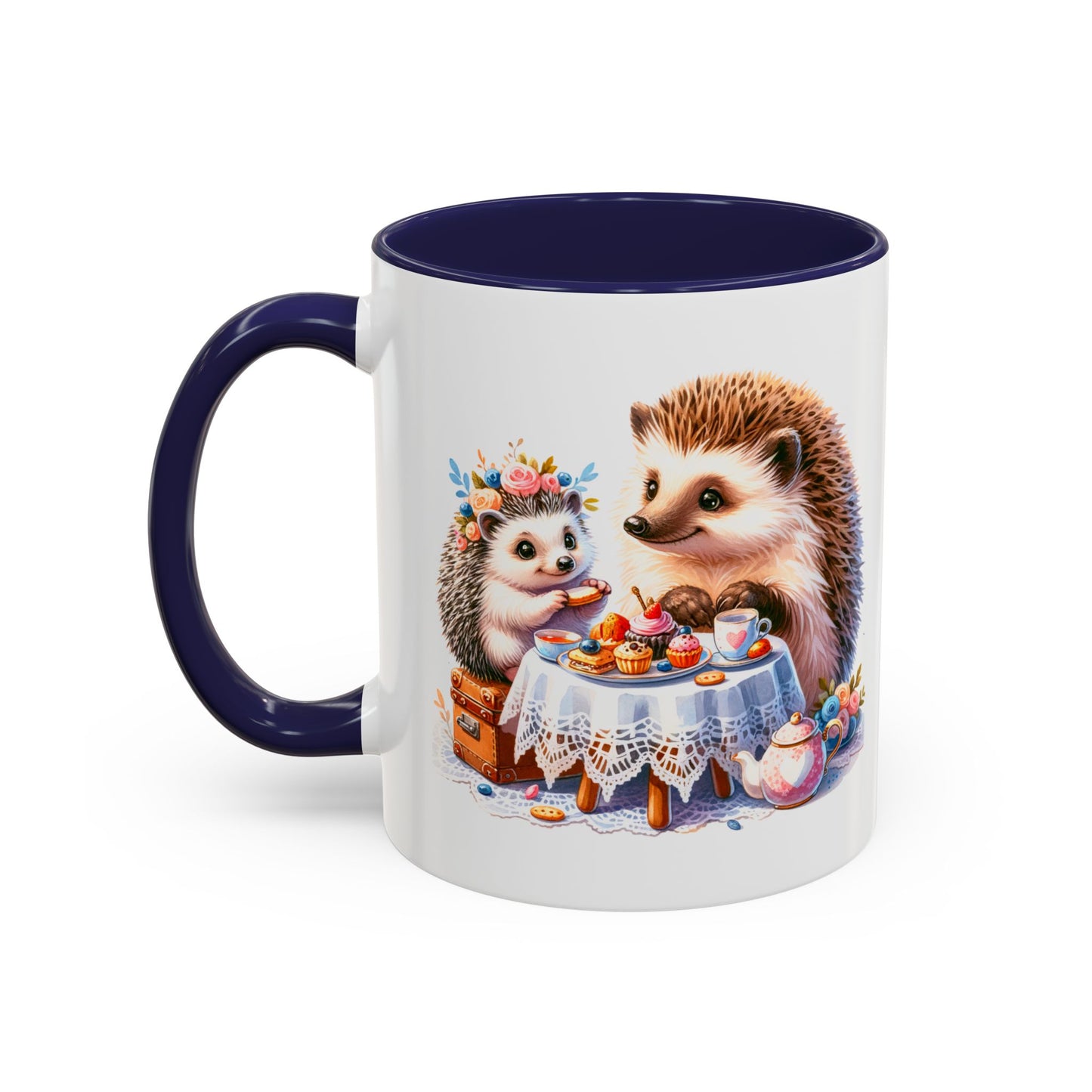 Adorable Hedgehog Accent Coffee Mug - Cute Animal Lover Gift, Nature Coffee Cup, Home & Kitchen Decor, Perfect for Friends & Family