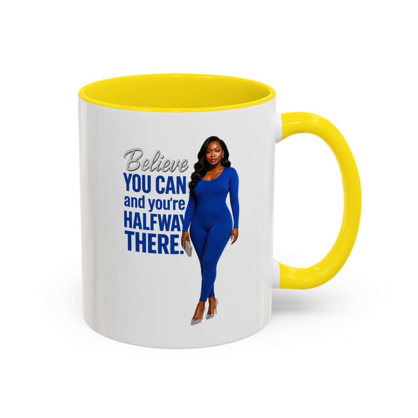 Motivational Coffee Mug, Believe You Can Inspirational Mug, Office Gift, Birthday Gift, Self-Empowerment Mug, Positive Vibes, Fun Quote Cup