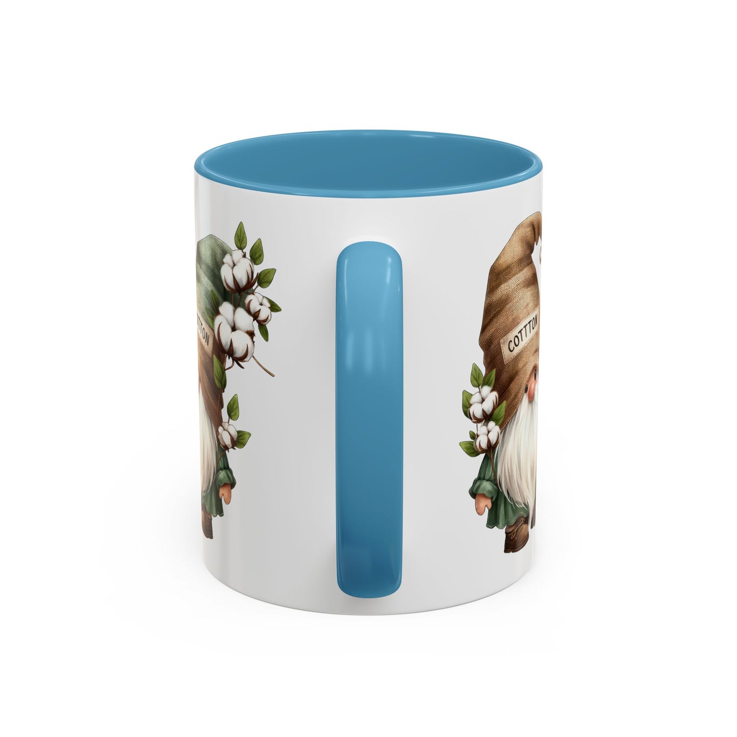 Gnome-Themed Accent Coffee Mug with Floral Design, Perfect for Gifting, Home Decor, Cozy Mornings, Tea Lovers, Housewarming