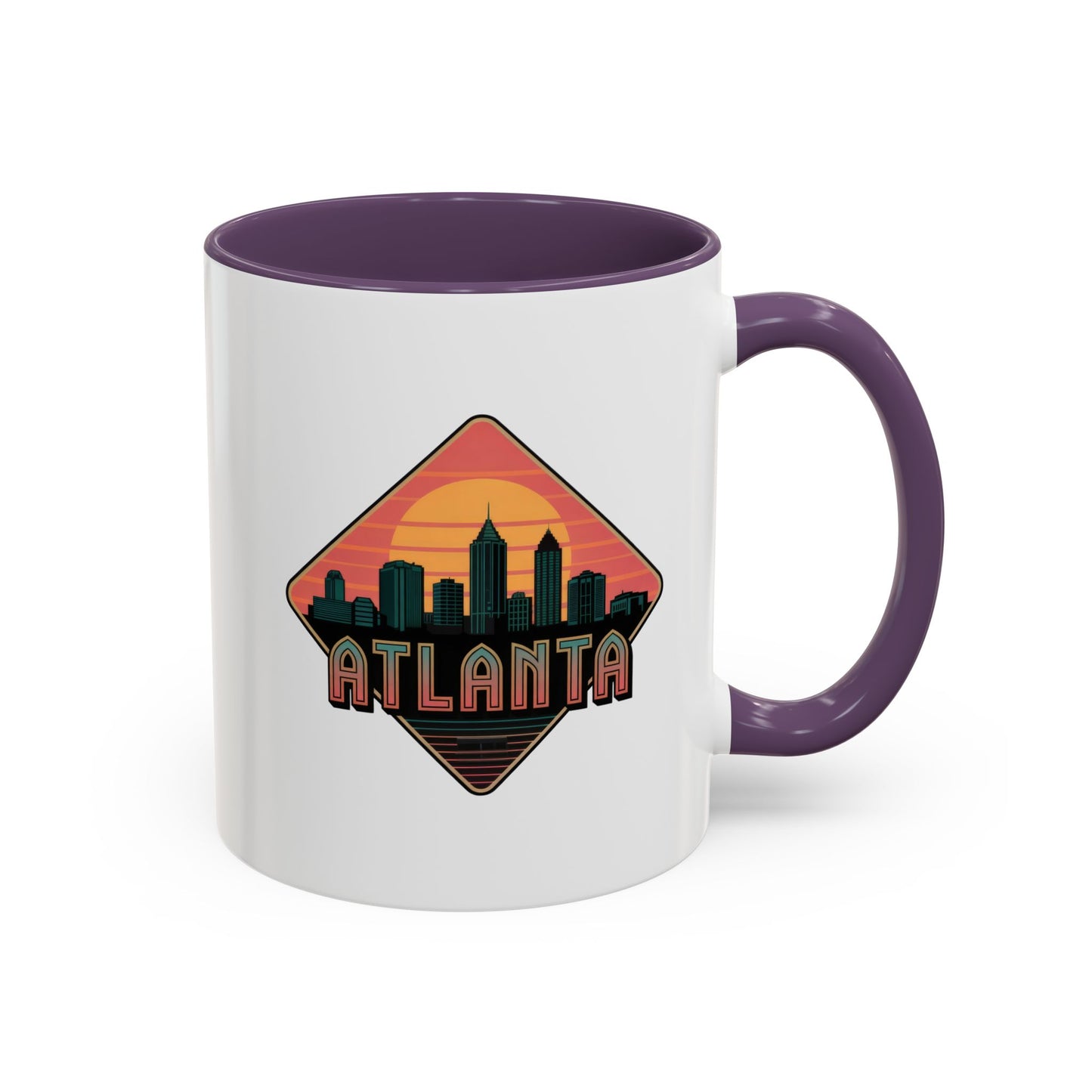 Atlanta Skyline Accent Coffee Mug, Unique Gift for Coffee Lovers, Home Decor, Travel Souvenir, Urban Style Mug