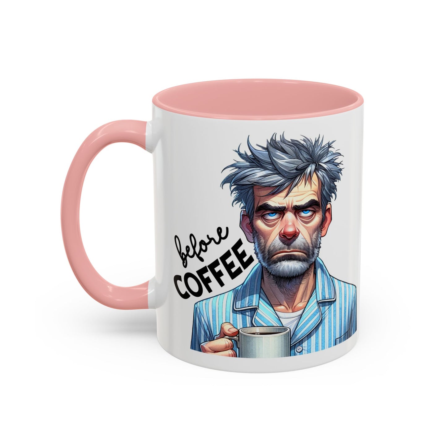 Caffeinated Accent Coffee Mug, Fun Gift for Coffee Lovers, Unique Mug for Home Office, Cool Drinkware for All Occasions!