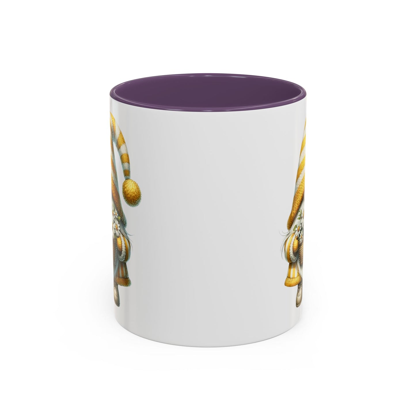 Cheerful Gnome Accent Mug - Perfect for Coffee Lovers, Housewarming Gifts, Spring Decor, Unique Mug Gift, Merry Moments