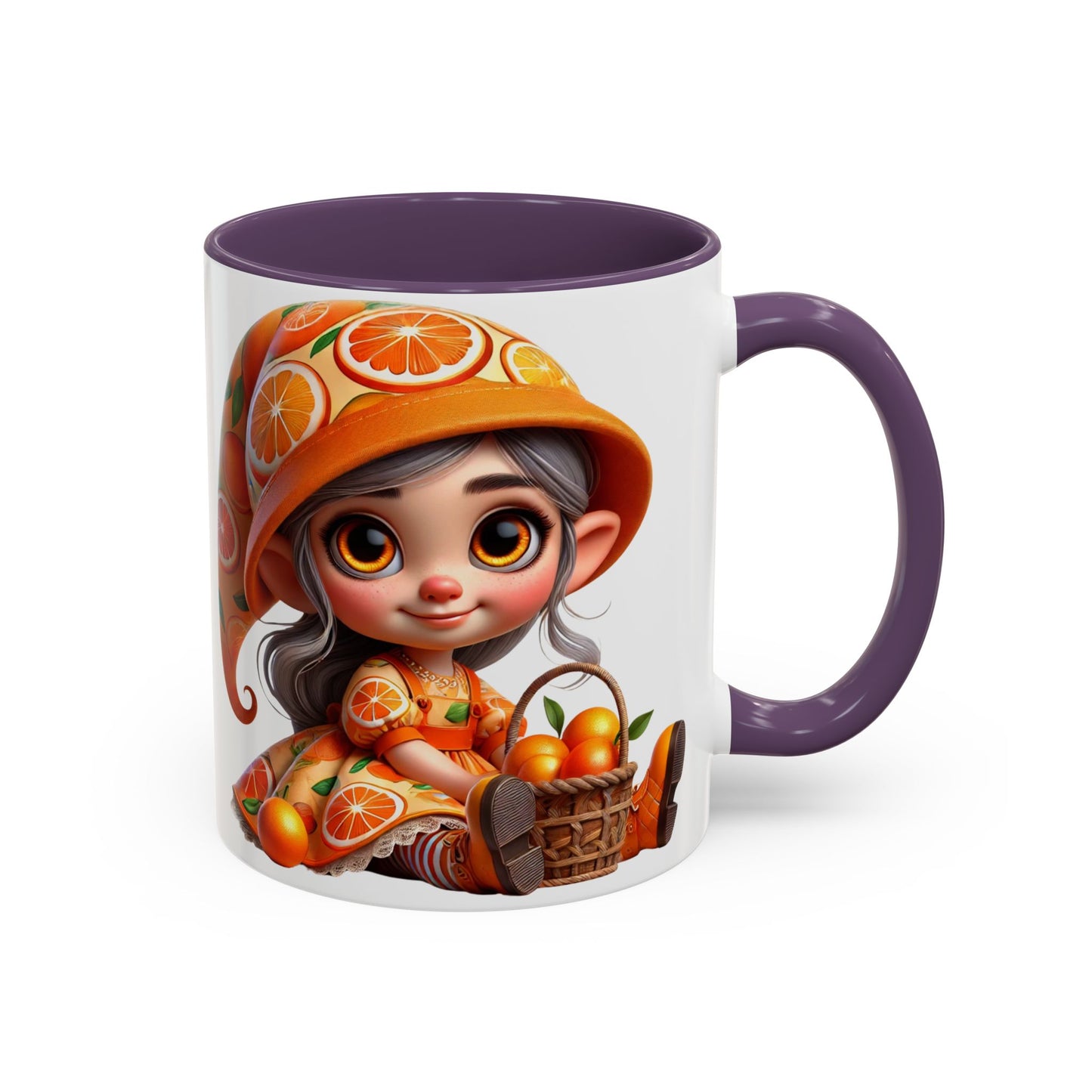 Cute Orange Harvest Coffee Mug - Charming 11 & 15oz Mug for Gardeners and Citrus Lovers