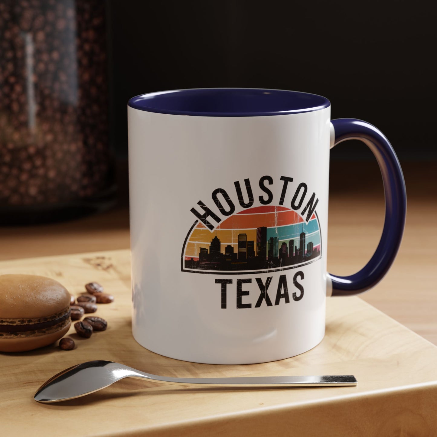 Houston Texas Accent Coffee Mug - Perfect for Souvenir Lovers, Gift for Texas Proud, Travel Mugs, Cityscape Kitchen Decor, Coffee Lovers