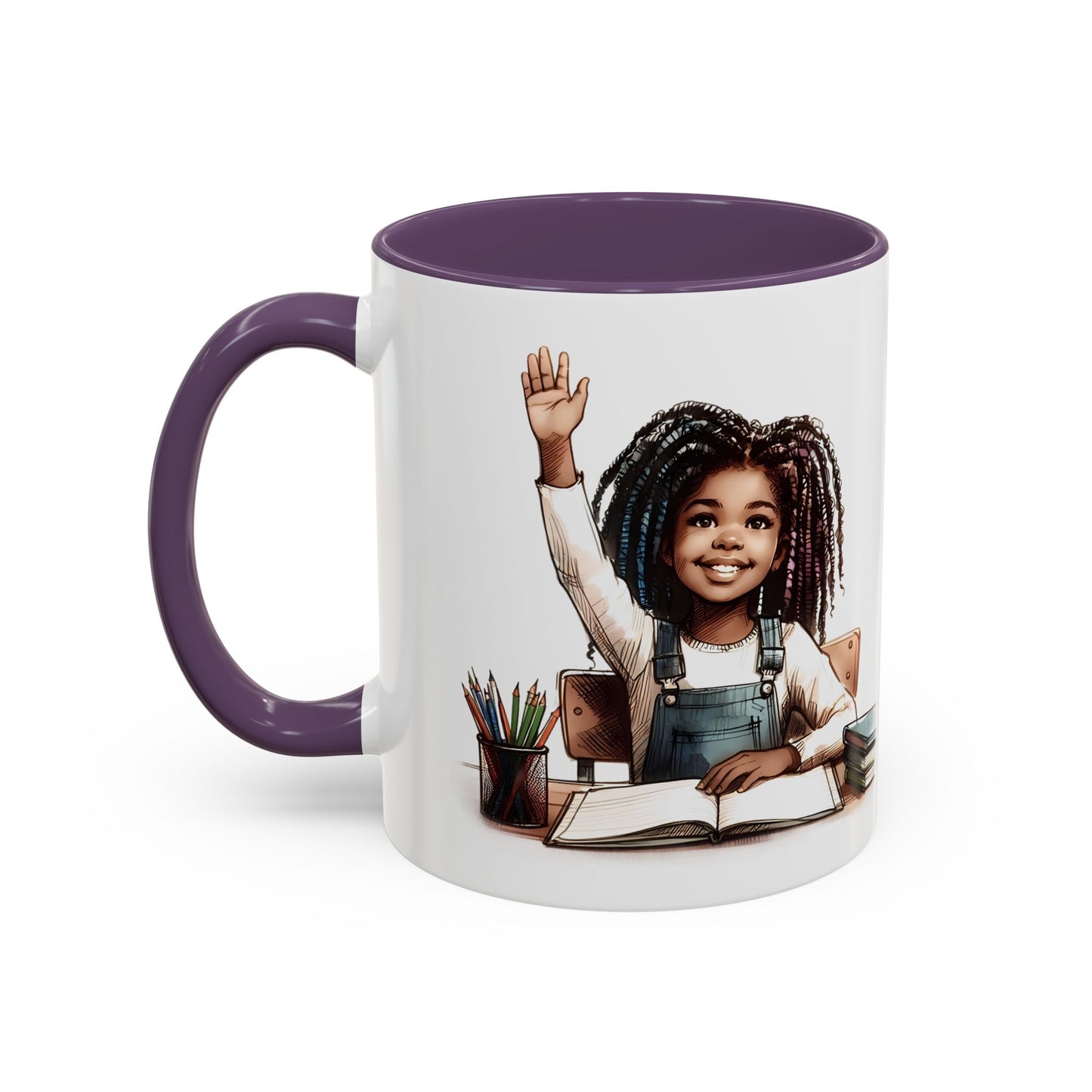 Cheerful Kids' Coffee Mug, Empowering Gift for Students, Classroom, Back to School, Fun Celebrate Learning Mug
