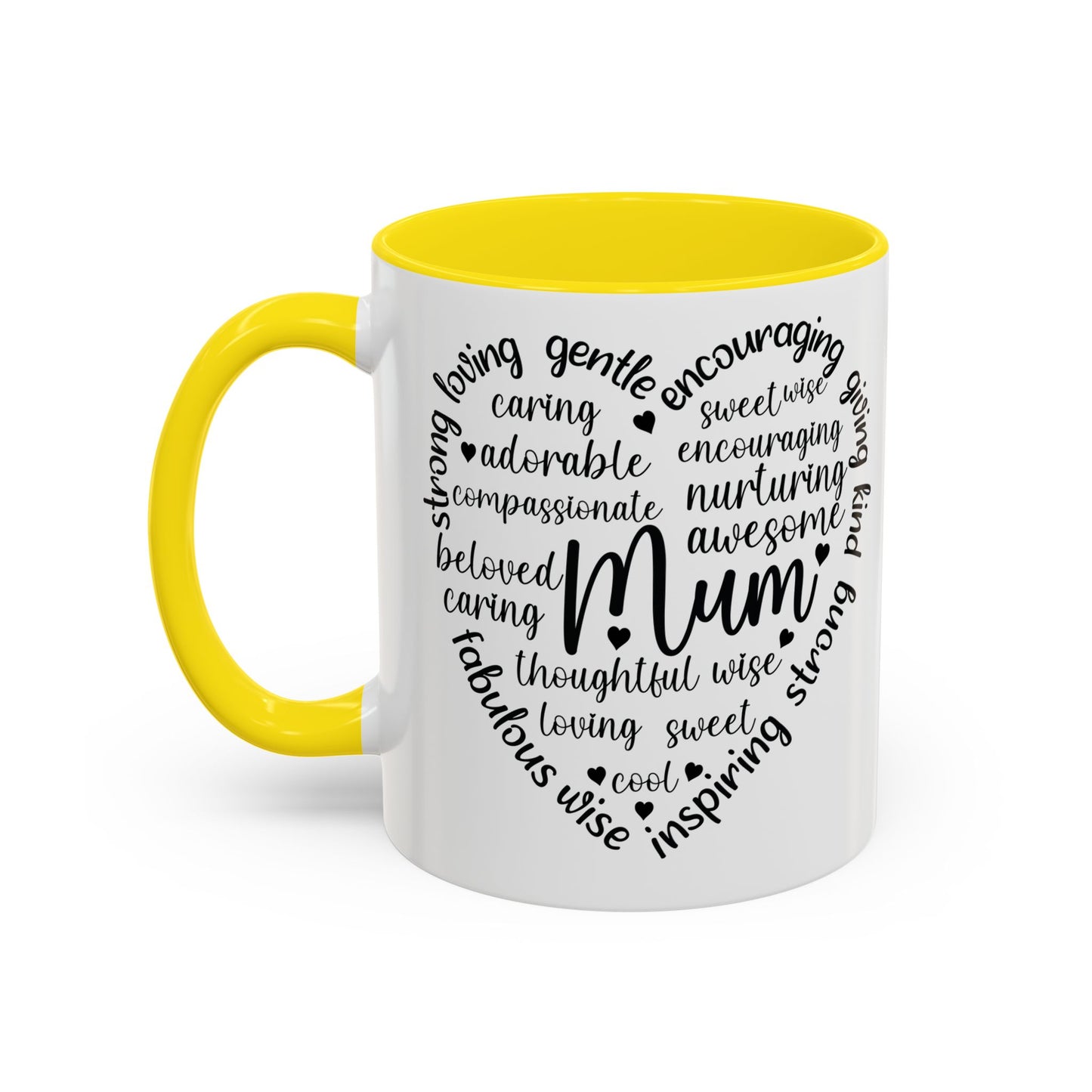 Inspirational Mum Coffee Mug - Perfect Gift for Mother’s Day, Birthdays, or Just Because, Unique Black Accent Mug