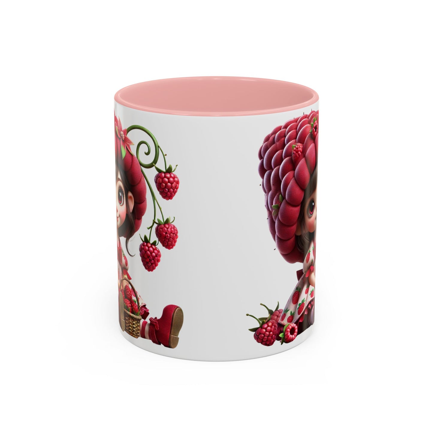 Whimsical Berry Girl Coffee Mug - Perfect for Berry Lovers!