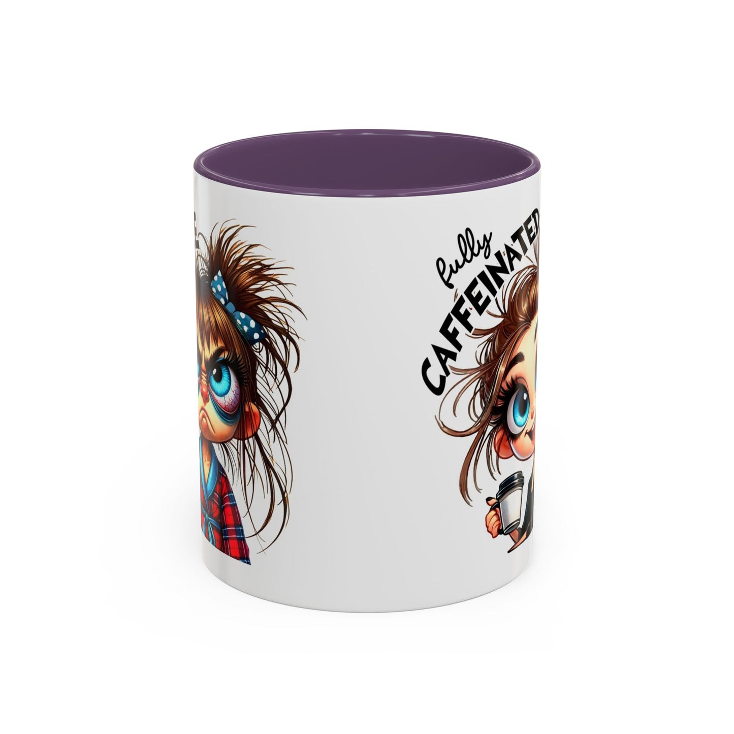 Cute Caffeinated Coffee Mug, Fun Gift for Coffee Lovers, Cute Mug for Home Office, Perfect for Birthdays, Holidays, Relaxation