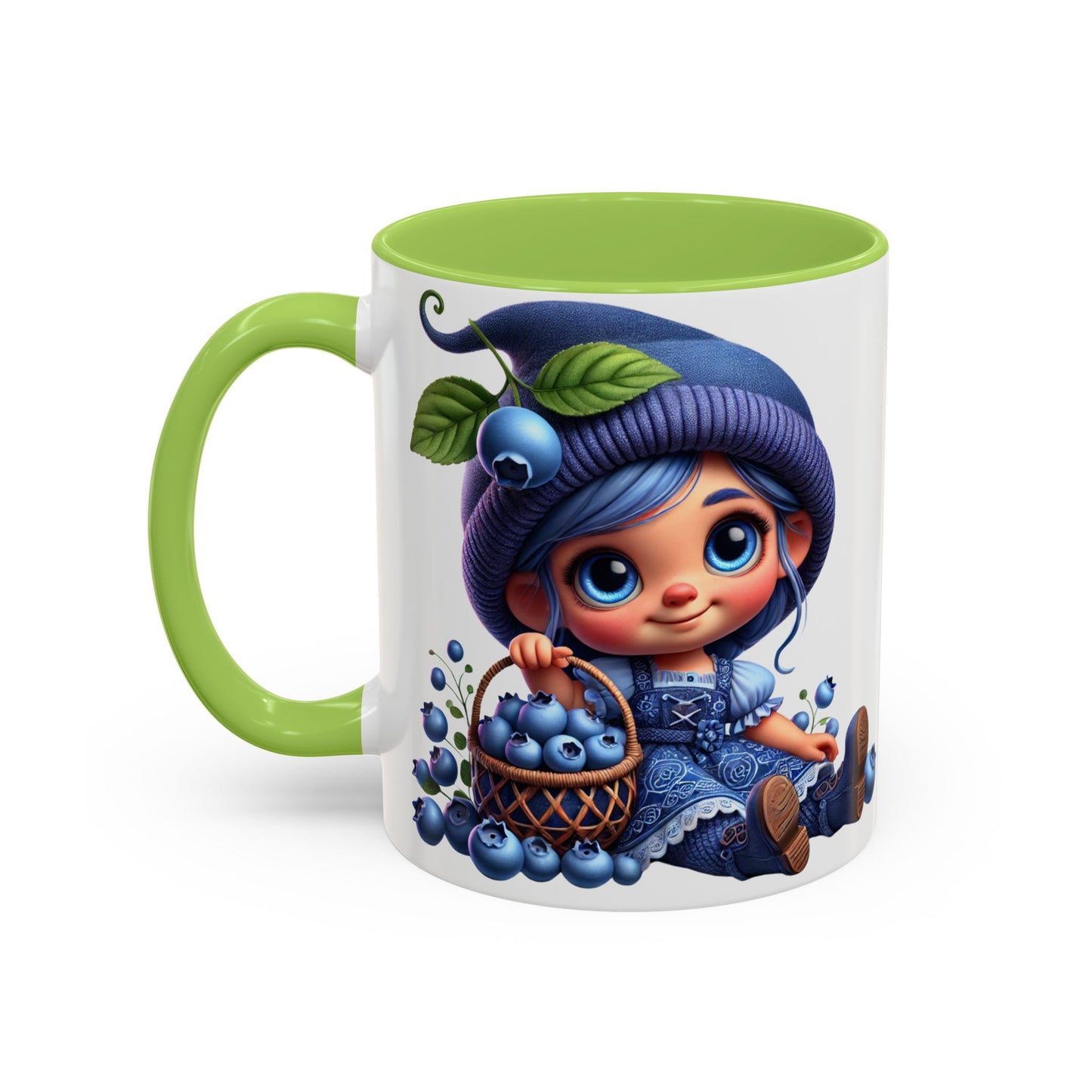 Cute Blueberry Girl Coffee Mug - 11oz & 15oz