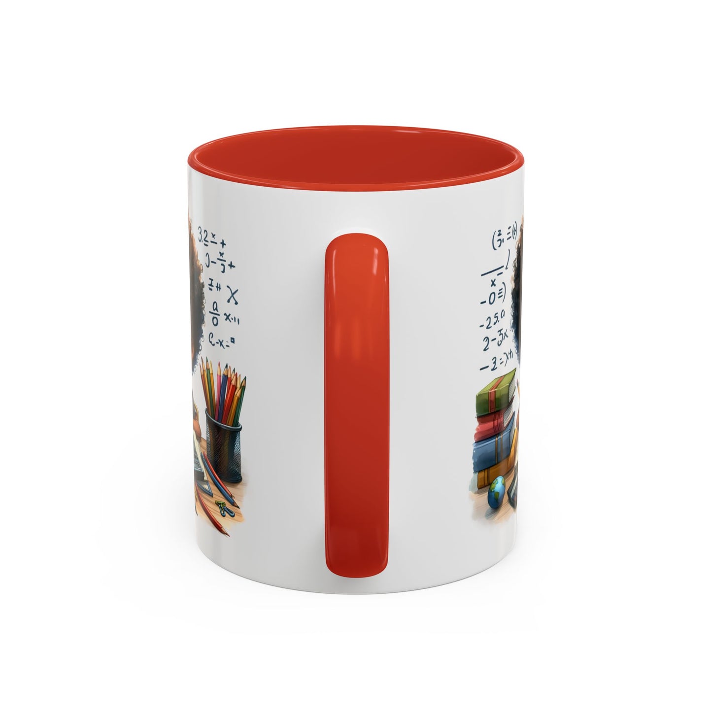 Cute Academic Accent Coffee Mug - Fun Mug for Students, Personalized Teacher Gift, Unique Gift for Scholars, Black Mug with Artwork