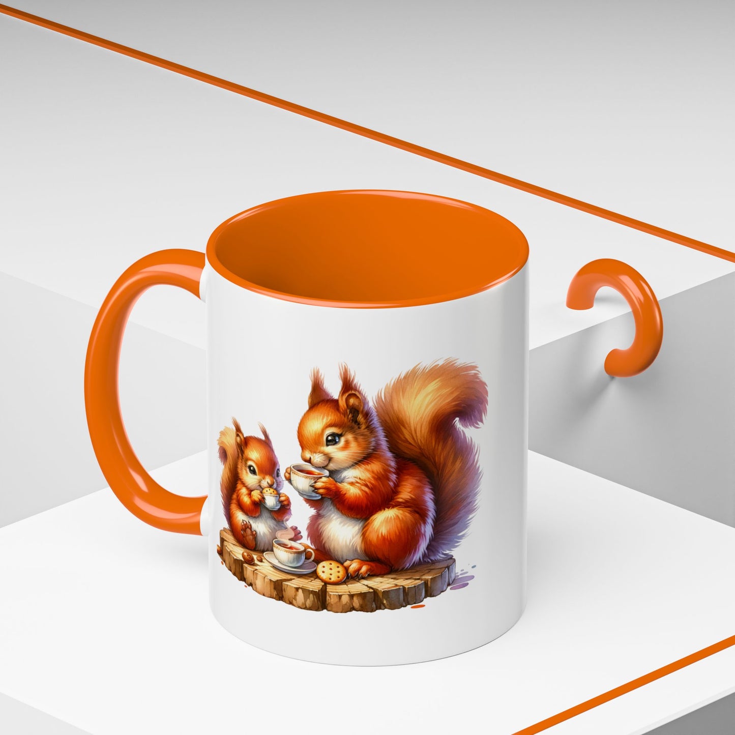 Whimsical Squirrel Coffee Mug - Perfect Gift for Animal Lovers, Cute Kitchen Decor, Hot Beverage Lover's Cup, Cozy Vibe Mugs