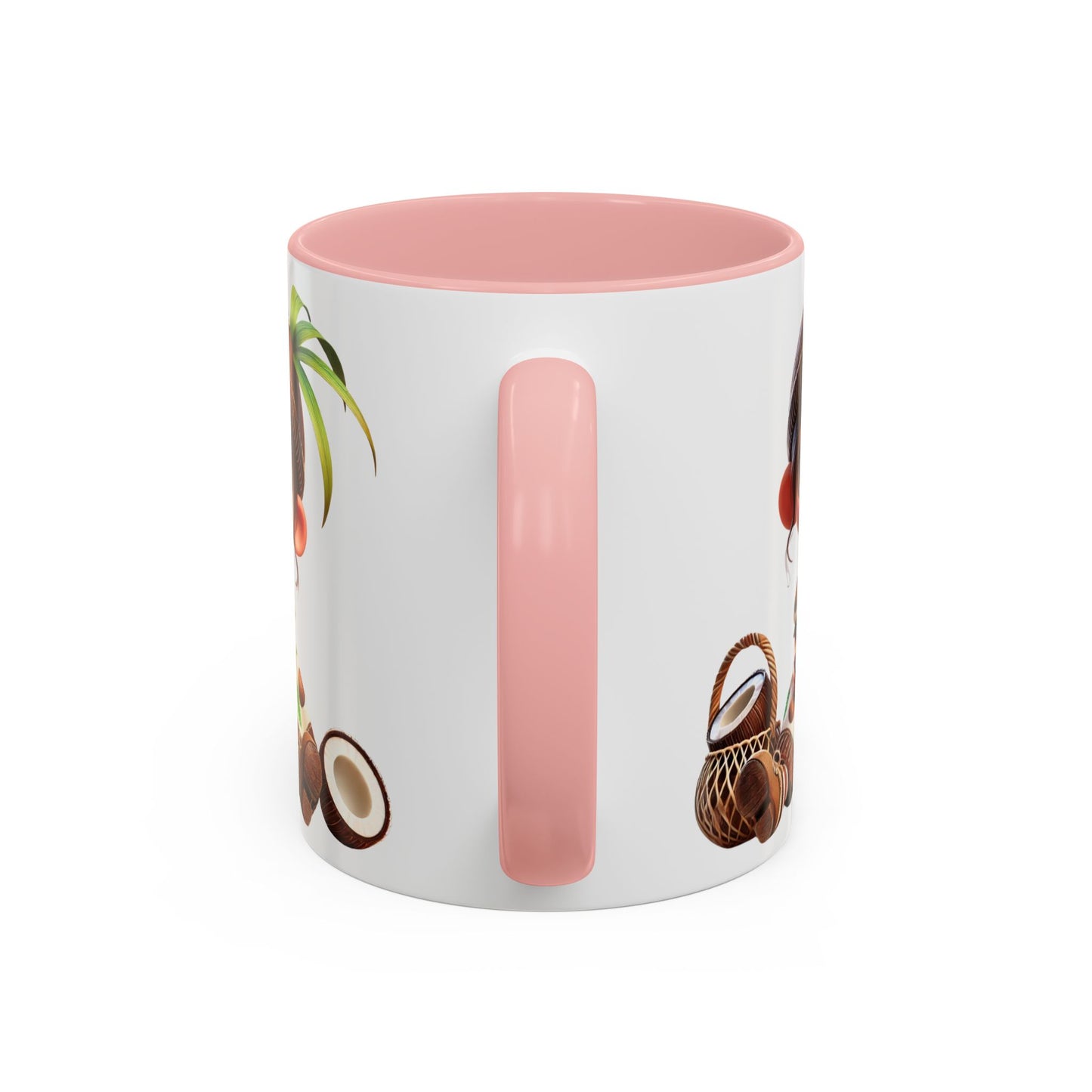 Whimsical Coconut Character Coffee Mug - 11oz & 15oz
