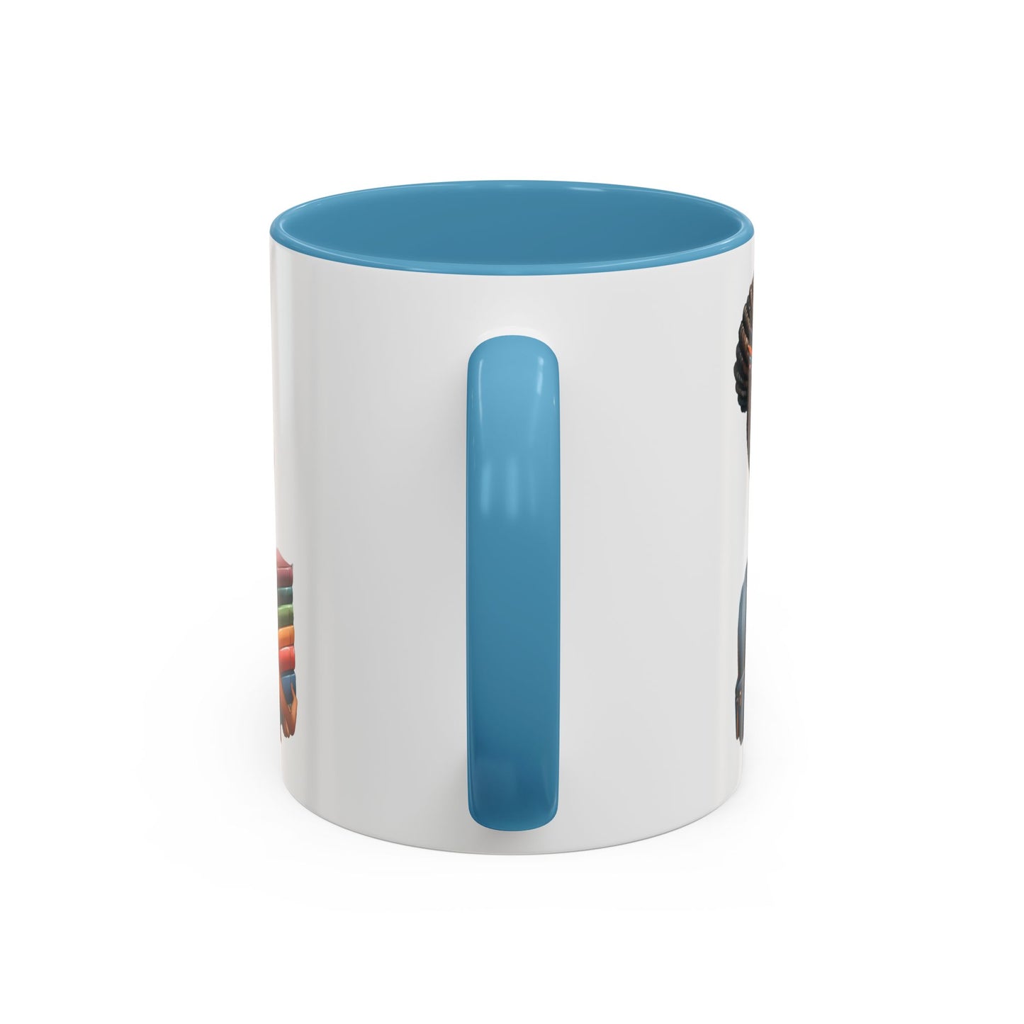 Accent Coffee Mug with Empowering Design, Student Gift, Books Lover Mug, Motivational Cup, School Supplies