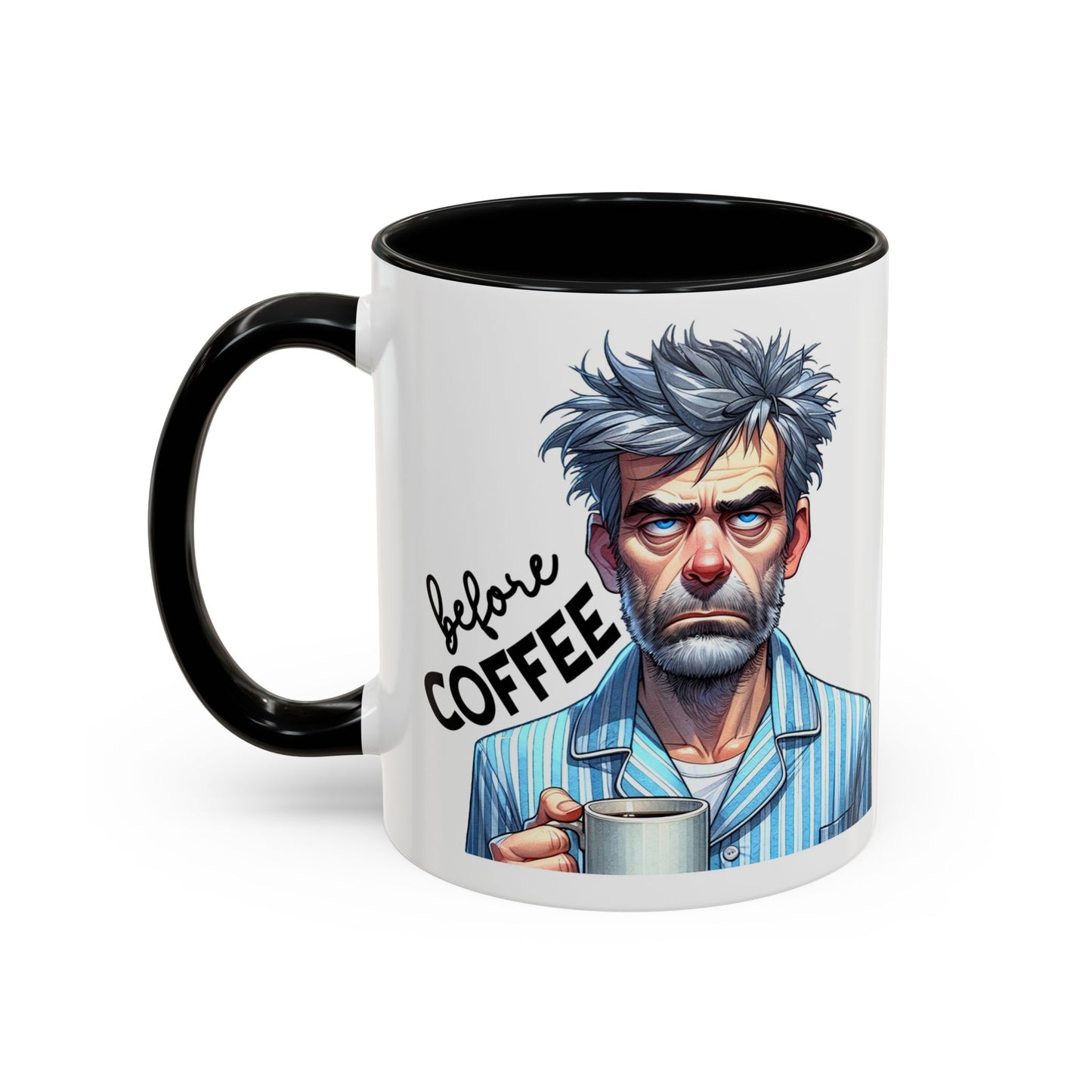 Caffeinated Accent Coffee Mug, Fun Gift for Coffee Lovers, Unique Mug for Home Office, Cool Drinkware for All Occasions!