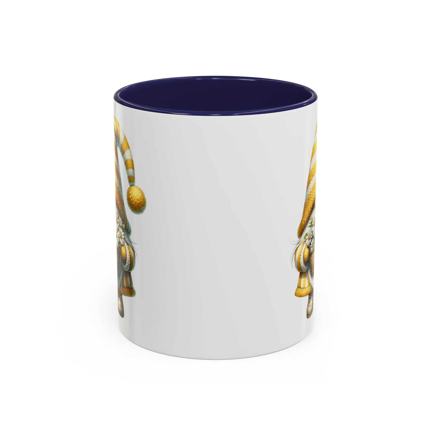 Cheerful Gnome Accent Mug - Perfect for Coffee Lovers, Housewarming Gifts, Spring Decor, Unique Mug Gift, Merry Moments