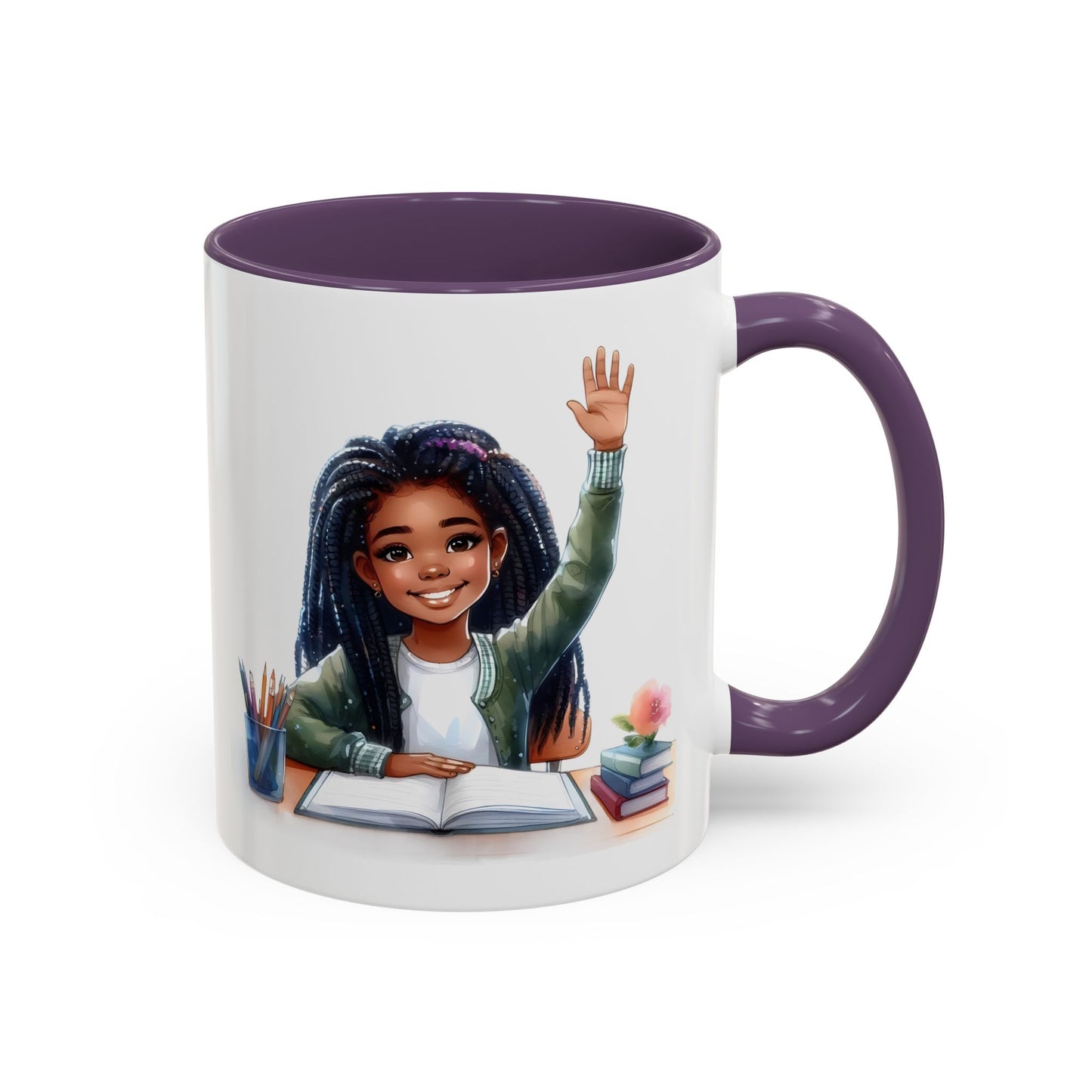 Charming Coffee Mug for Education Lovers, Black Accent Mug, Inspirational Teacher Gift, Cute School Mug, Study Buddy, Personalized [...]