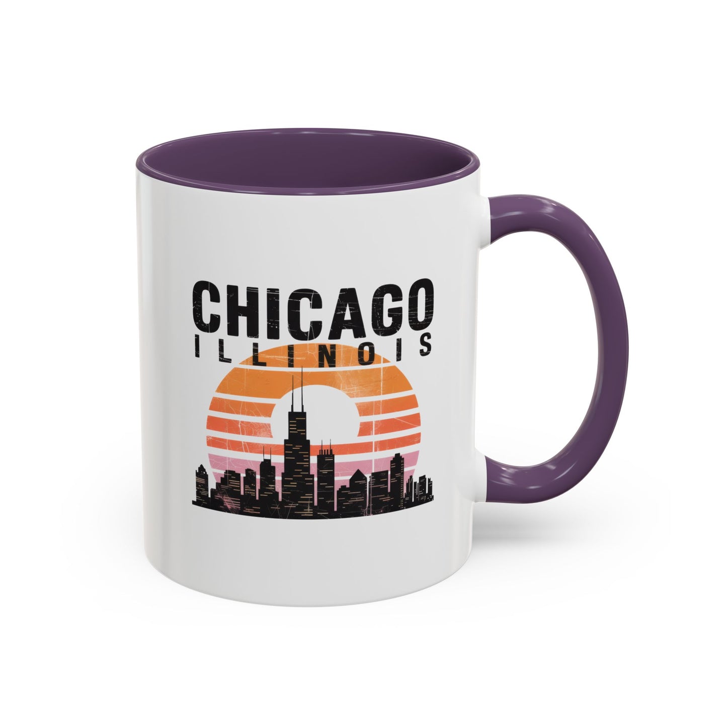 Chicago Skyline Accent Coffee Mug | Perfect Gift for Coffee Lovers, City Souvenir, Home Décor, Travel Memento, Chicago Enthusiasts