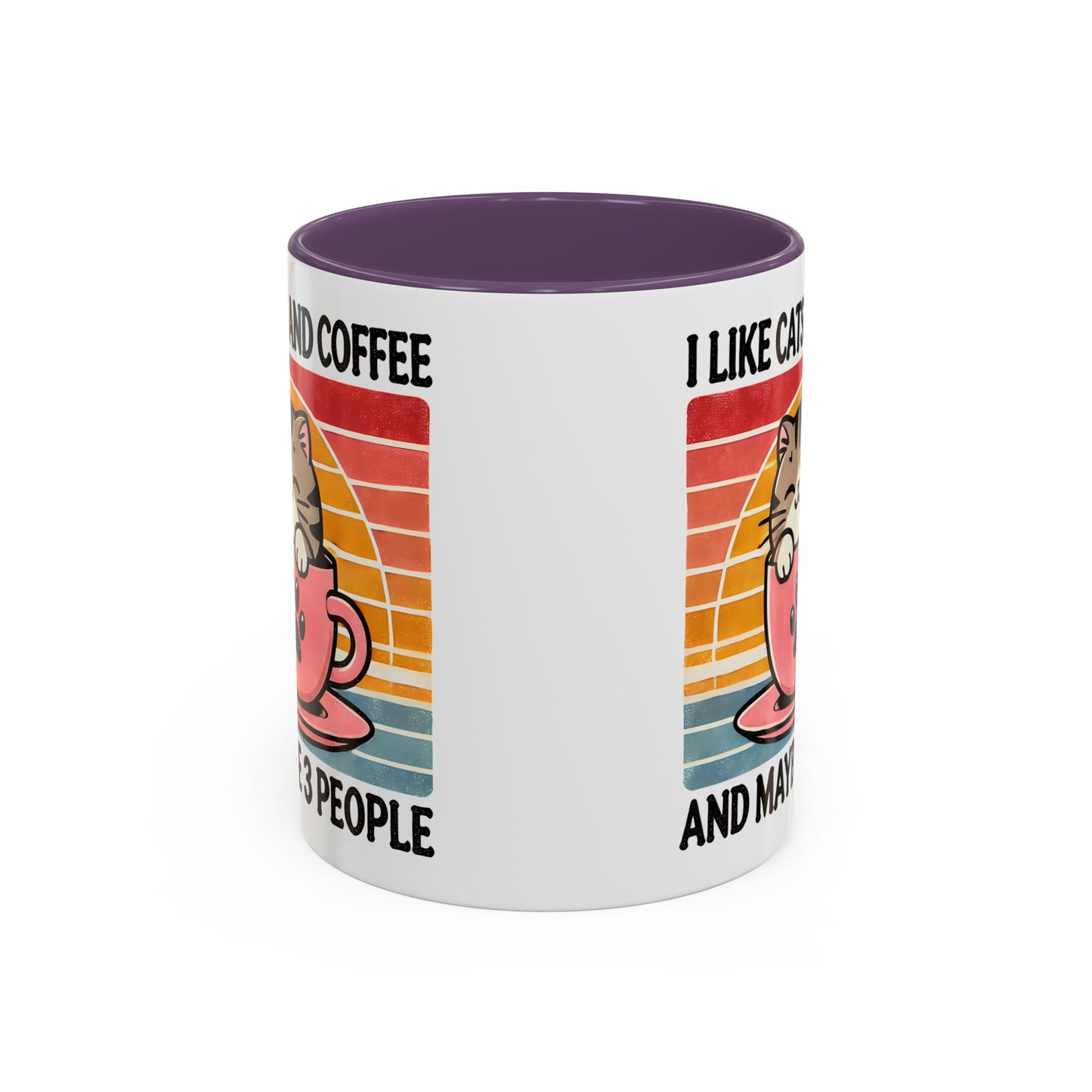 Cute Cat Coffee Mug, Cat Lover Gift, Coffee Lover Mug, Fun Pet Mug, Pet Owner Gifts