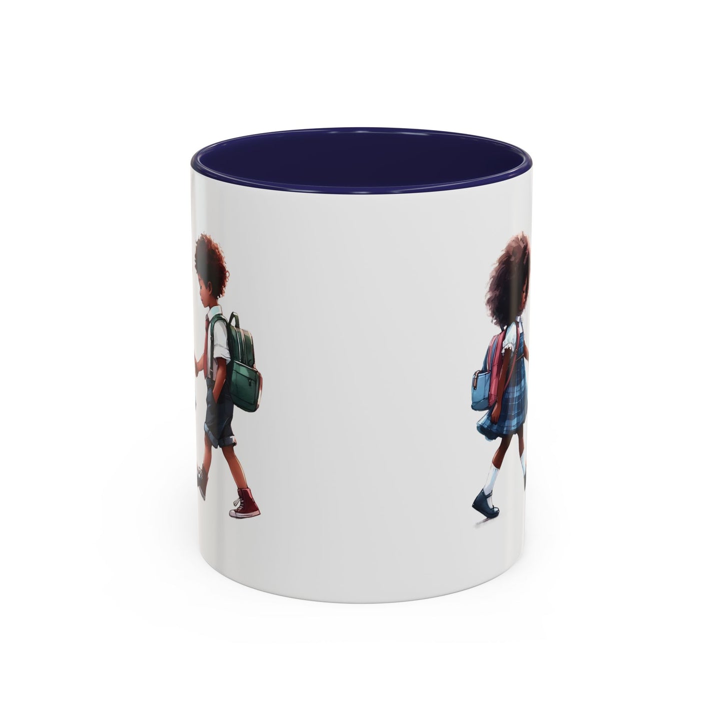 Heartwarming Kids Friendship Coffee Mug, Cute Kid Artwork Mug, Back to School Gift, Family Gift, Coffee Lover Gift