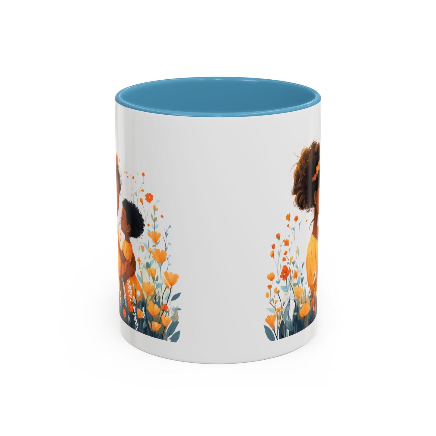 Blooming Love Mug: Floral Mom & Child Design, Perfect for Mothers Day, Family Gifts, Cozy Mornings, Tea Lovers, Coffee Time