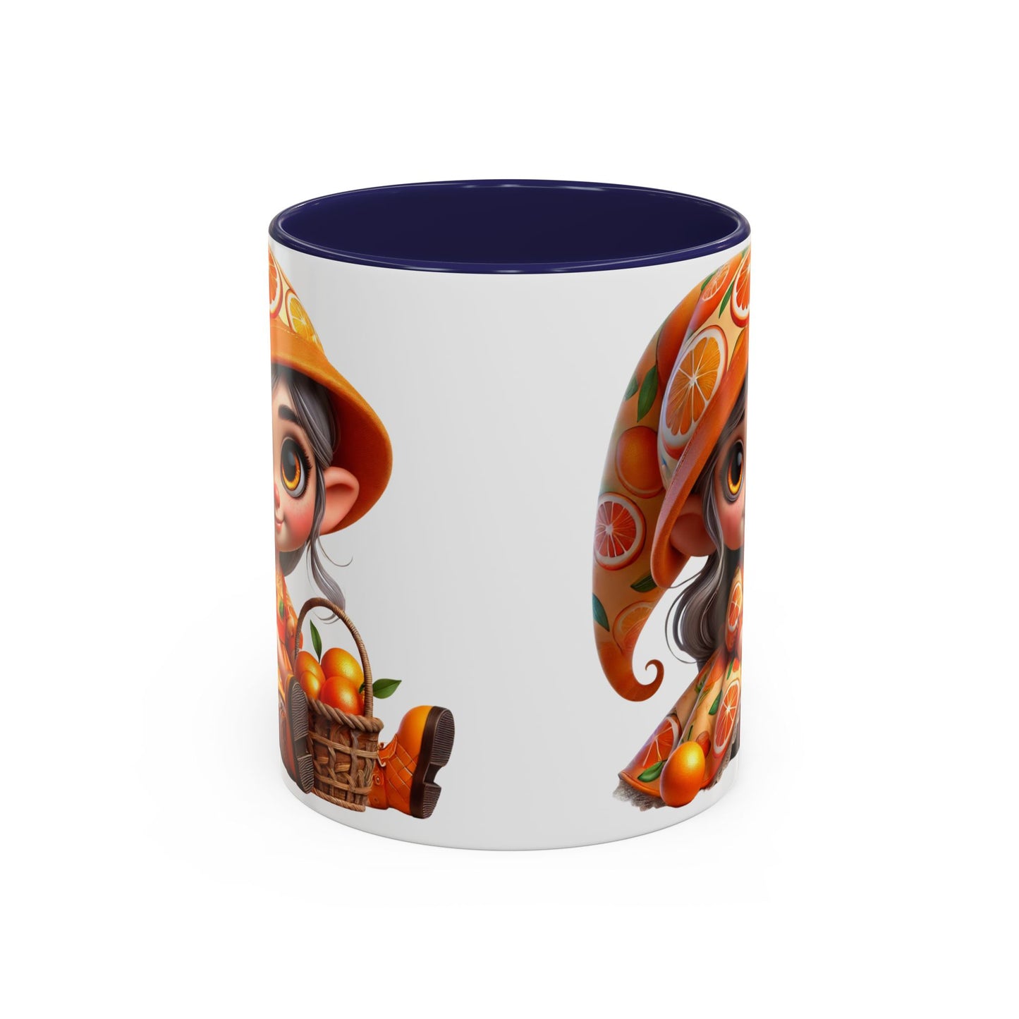 Cute Orange Harvest Coffee Mug - Charming 11 & 15oz Mug for Gardeners and Citrus Lovers