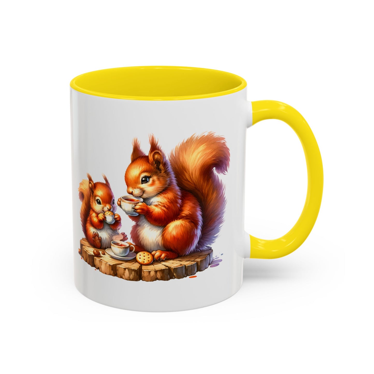 Whimsical Squirrel Coffee Mug - Perfect Gift for Animal Lovers, Cute Kitchen Decor, Hot Beverage Lover's Cup, Cozy Vibe Mugs