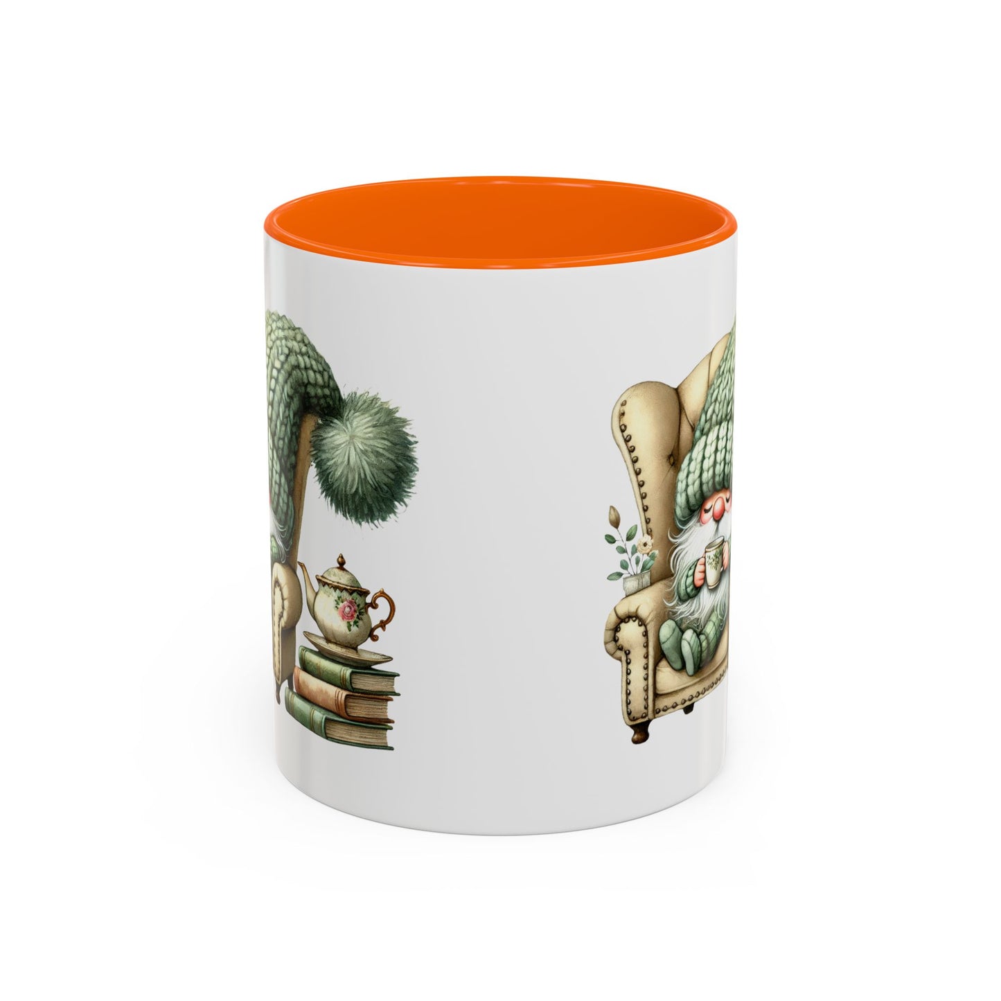 Cozy Gnome Accent Coffee Mug, Cute Gnome Mug, Winter Coffee Cup, Gift for Gnome Lovers, Gnome Decor, Funny Coffee Mug