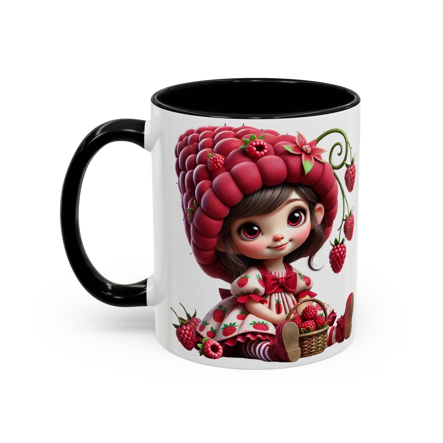 Whimsical Berry Girl Coffee Mug - Perfect for Berry Lovers!