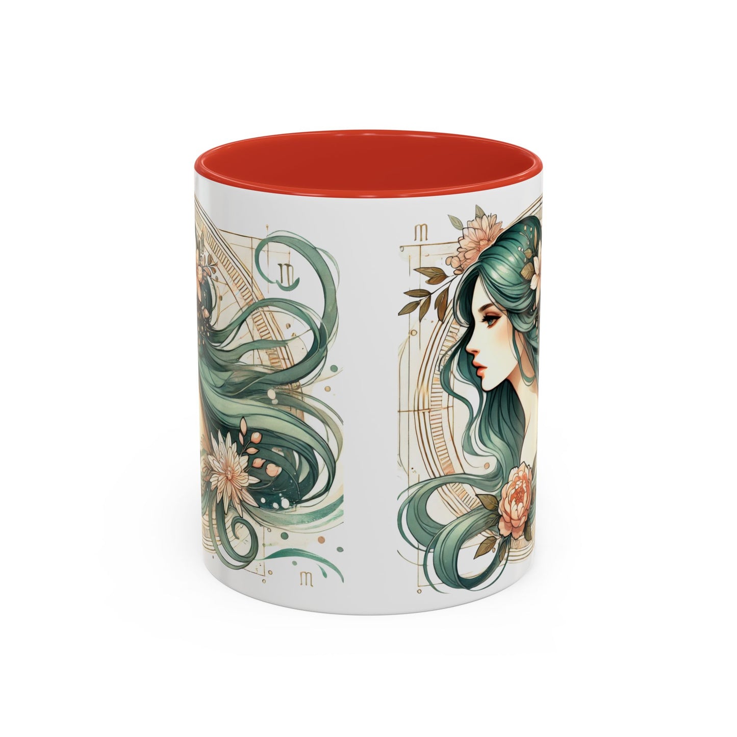Elegant Floral Accent Coffee Mug - 11oz & 15oz