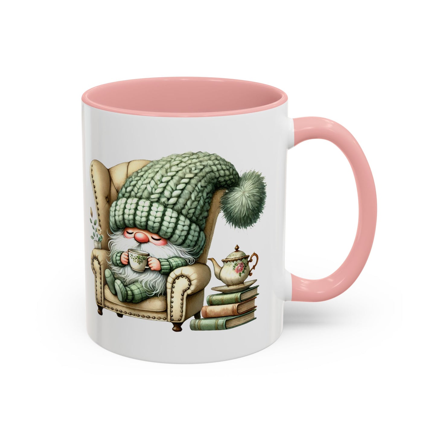 Cozy Gnome Accent Coffee Mug, Cute Gnome Mug, Winter Coffee Cup, Gift for Gnome Lovers, Gnome Decor, Funny Coffee Mug