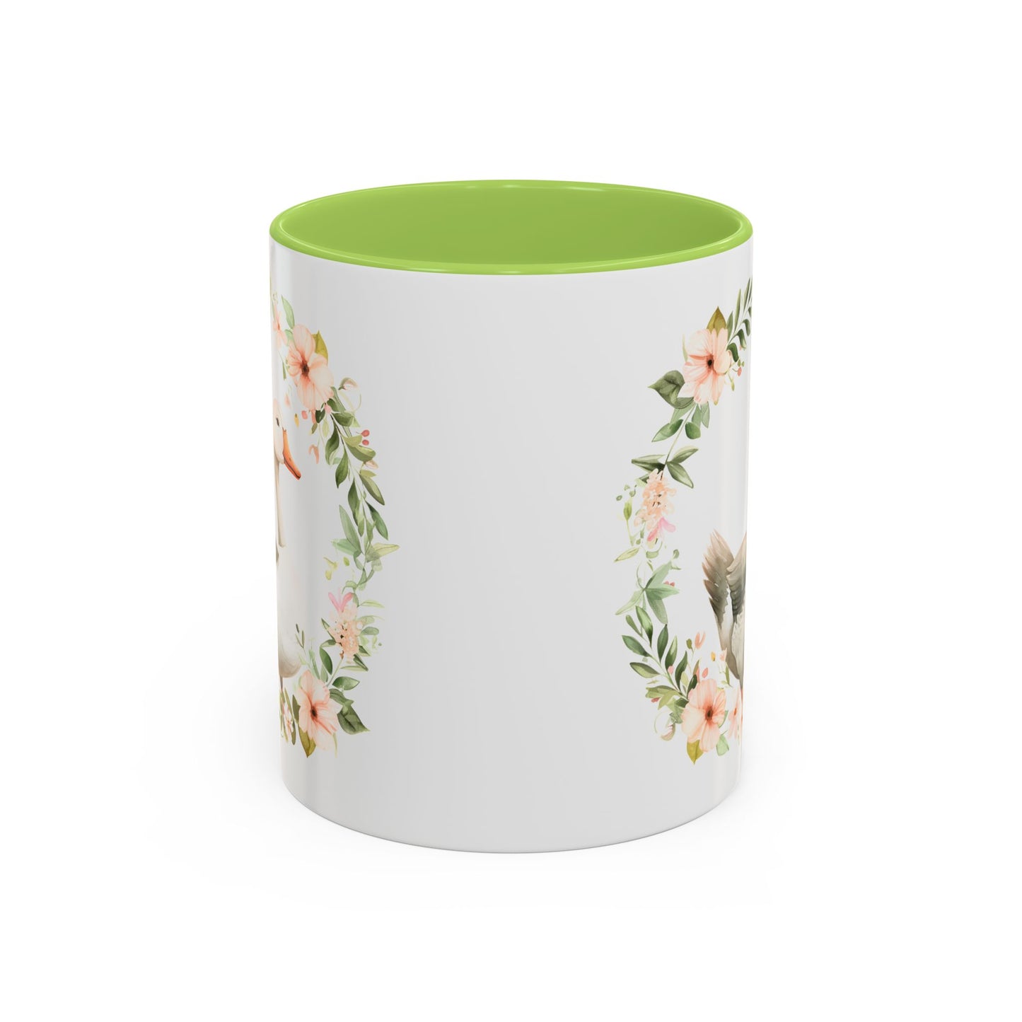 Floral Goose Accent Coffee Mug | Nature Lover Gift, Home Decor, Coffee Lover, Office Mug, Mother's Day Gift