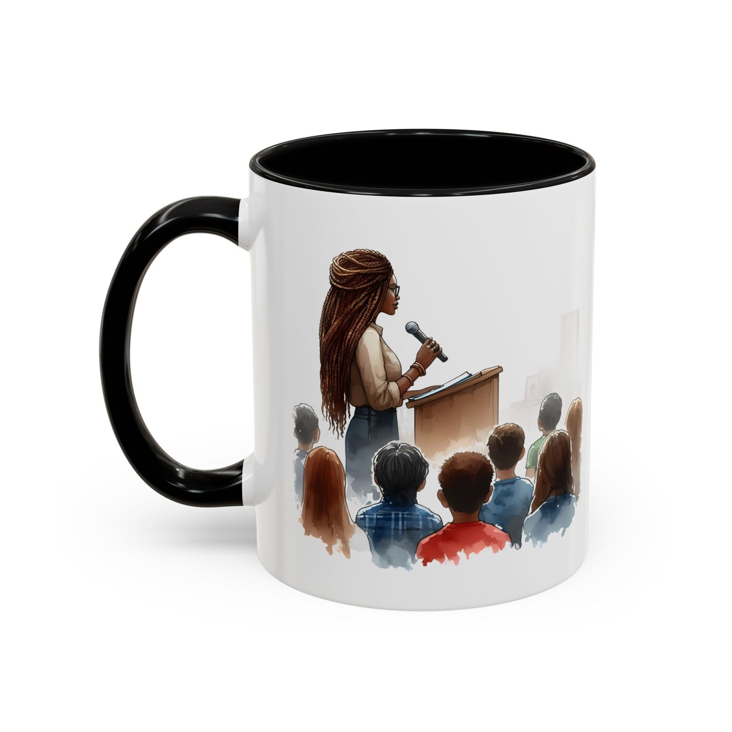 Inspirational Accent Coffee Mug - Motivational Gift for Speakers, Teachers, Coaches; Perfect for Coffee Lovers, Office Decor, Quote Mug