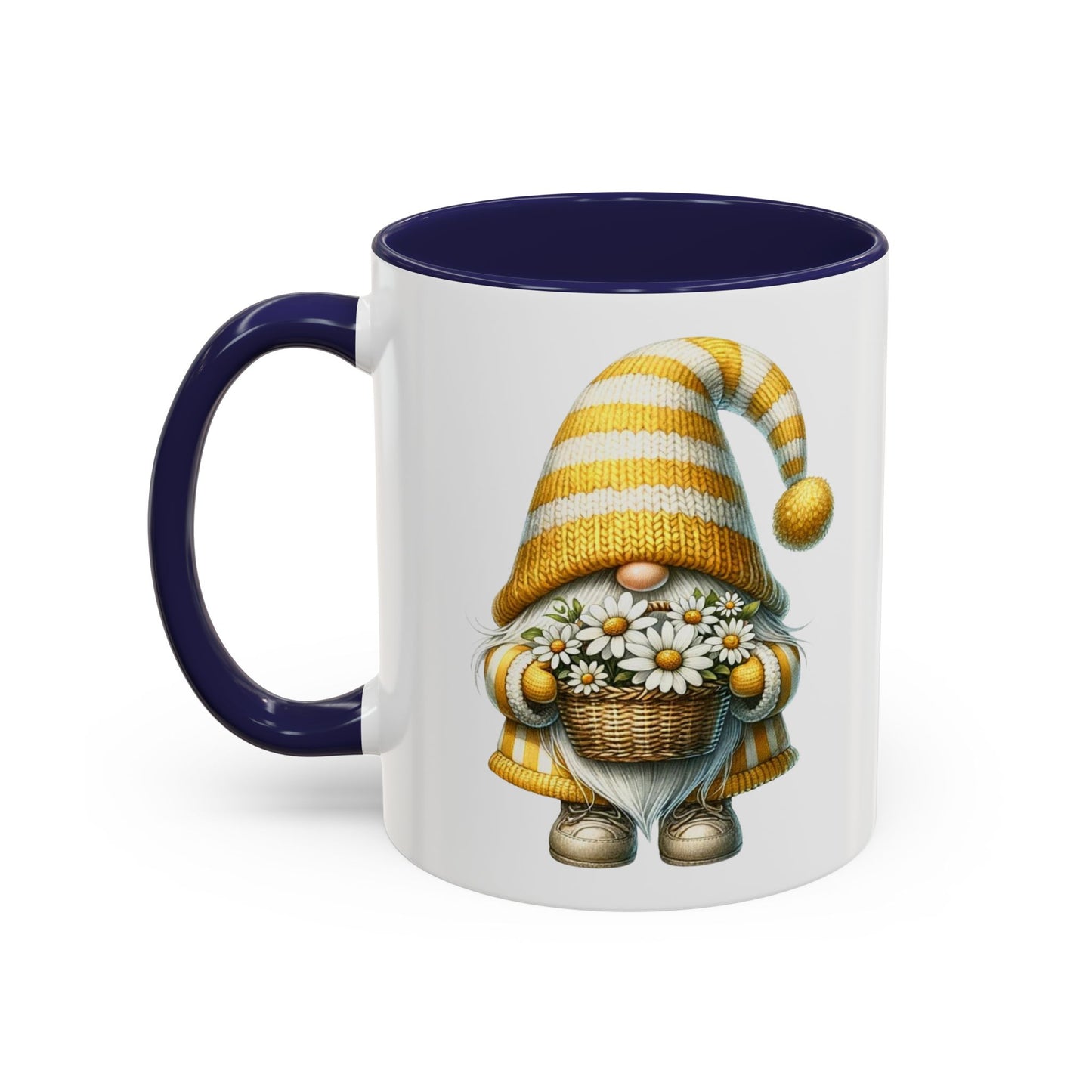 Cheerful Gnome Accent Mug - Perfect for Coffee Lovers, Housewarming Gifts, Spring Decor, Unique Mug Gift, Merry Moments