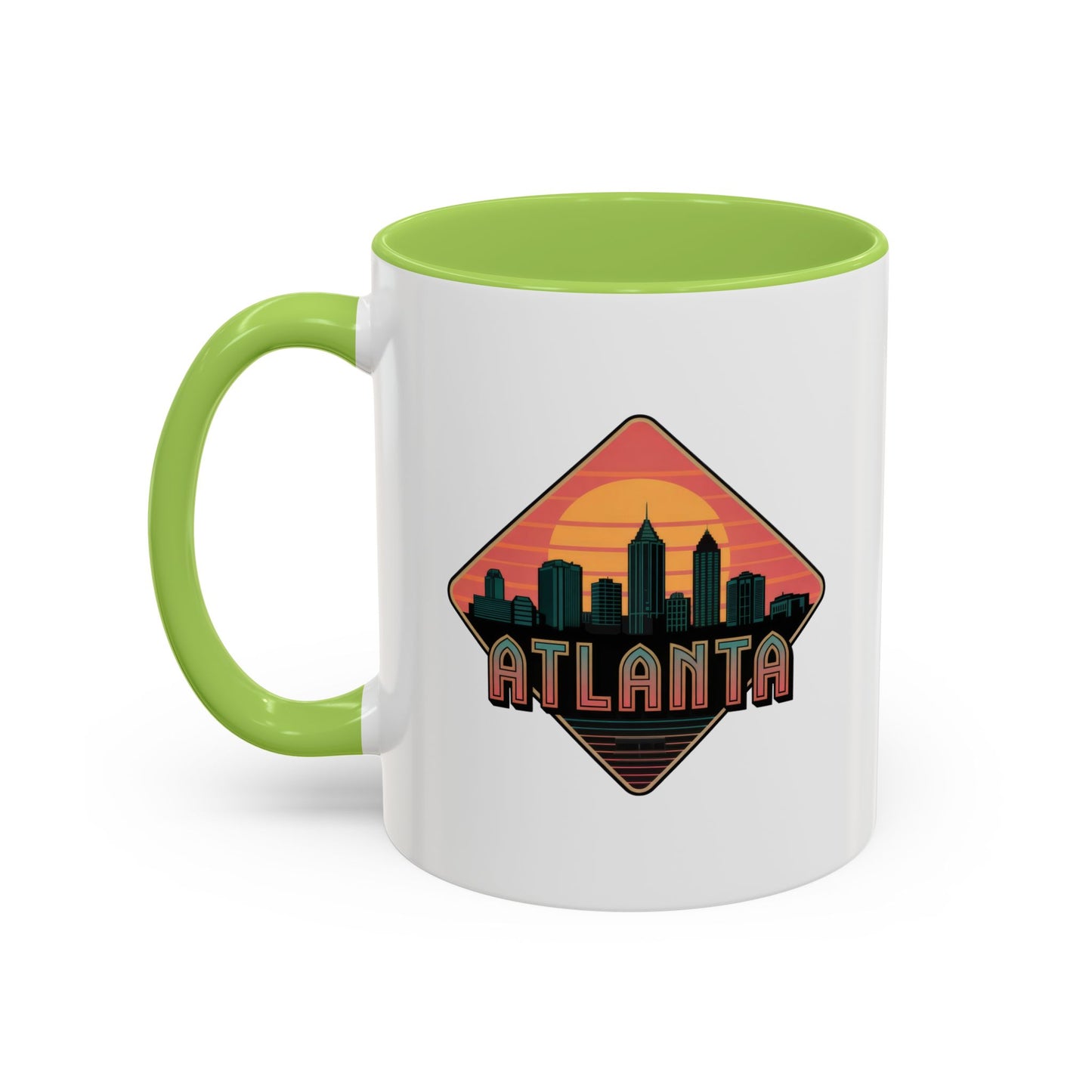 Atlanta Skyline Accent Coffee Mug, Unique Gift for Coffee Lovers, Home Decor, Travel Souvenir, Urban Style Mug