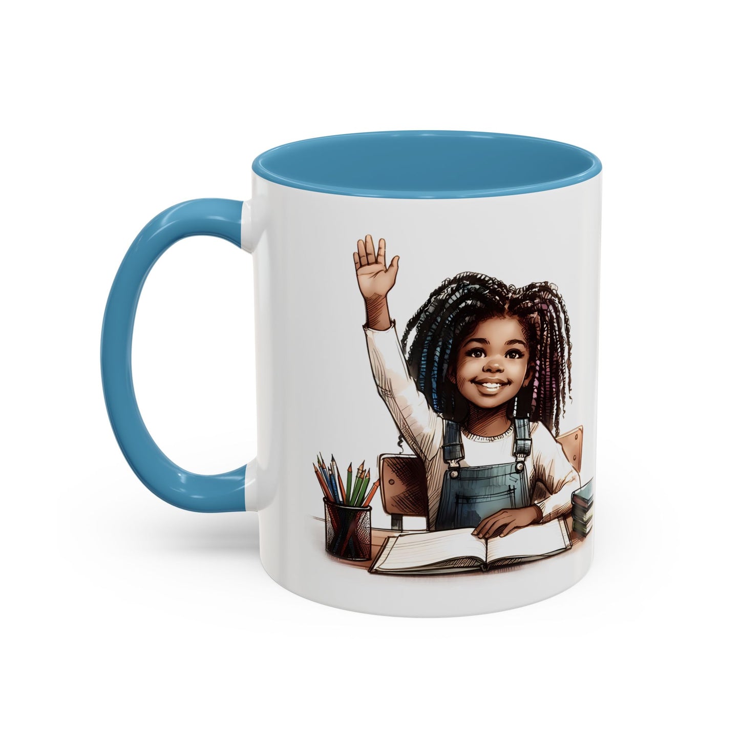 Cheerful Kids' Coffee Mug, Empowering Gift for Students, Classroom, Back to School, Fun Celebrate Learning Mug
