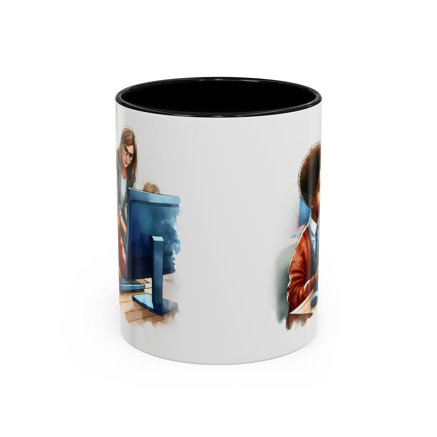 Inclusive Learning Accent Coffee Mug, Motivational Teacher Gift, Educational Office Decor, Student Appreciation, Classroom Supplies