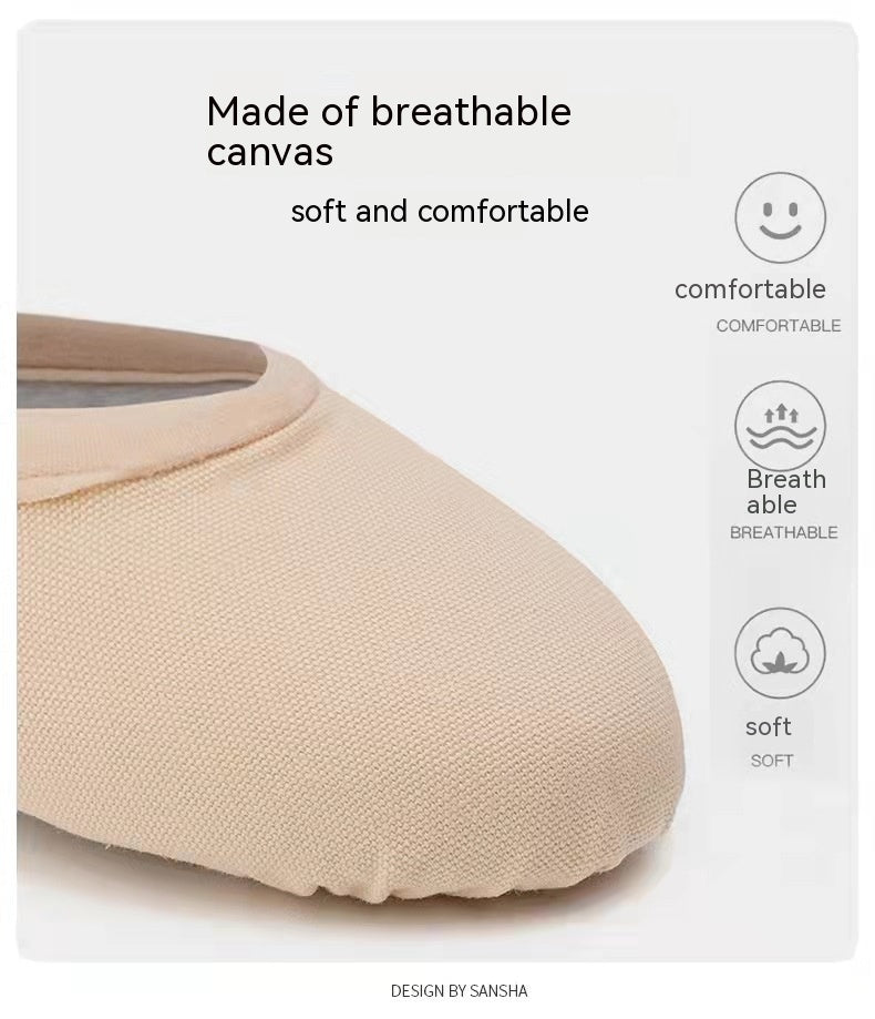 Ballet Practice Shoes Cotton Canvas Girl's